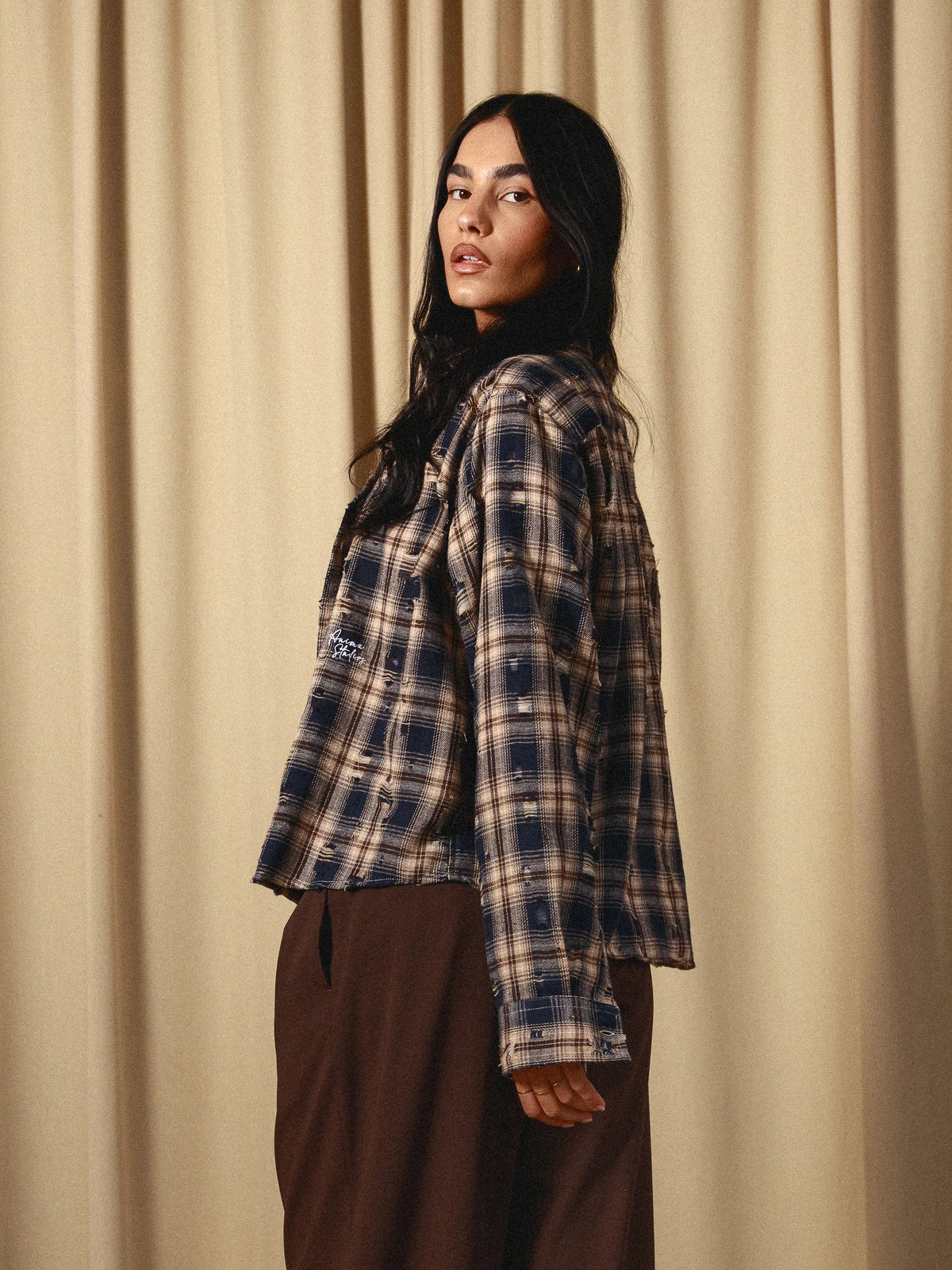 Flannel Distressed Shirt