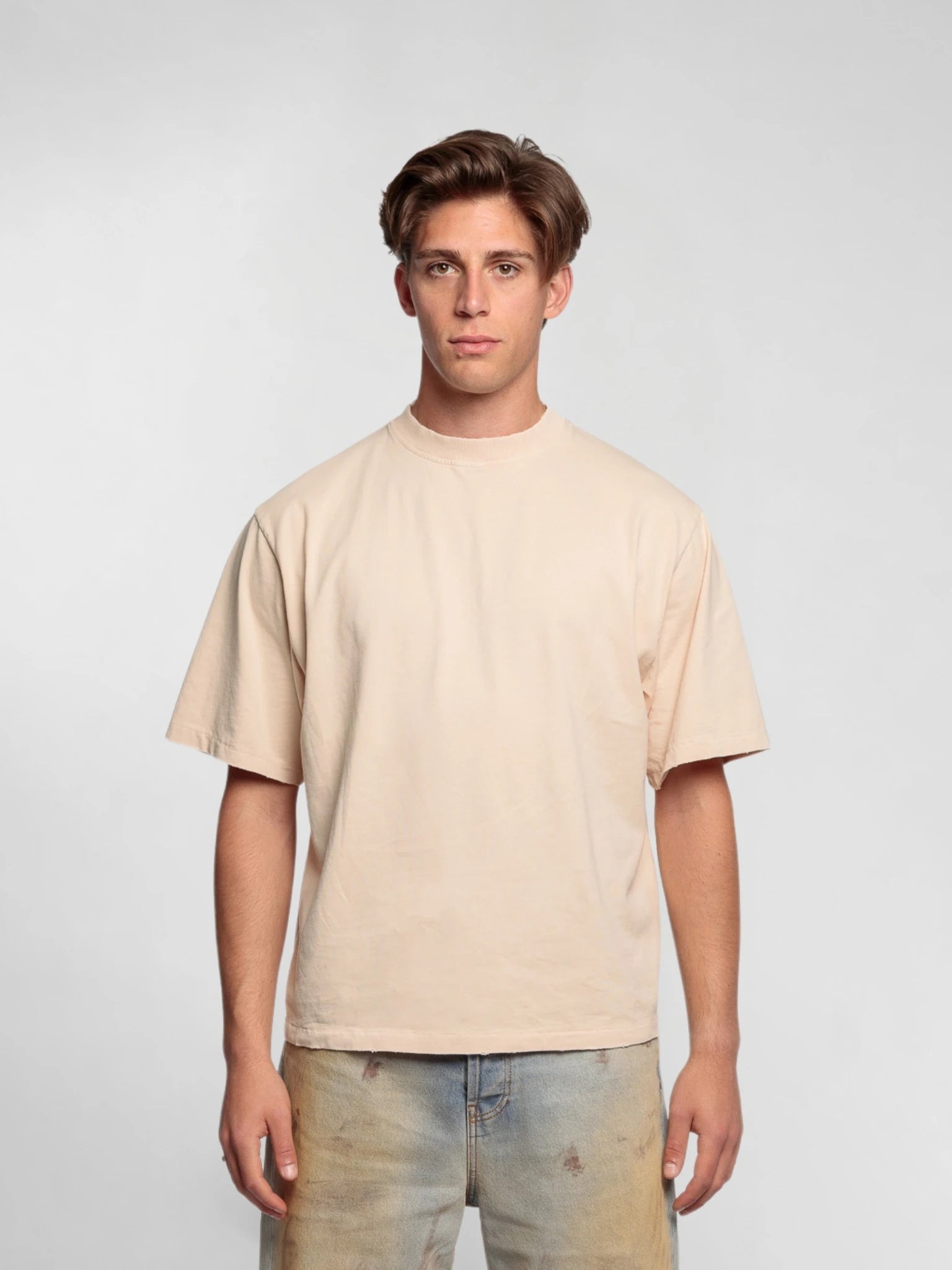 Boxy T-shirt Beige