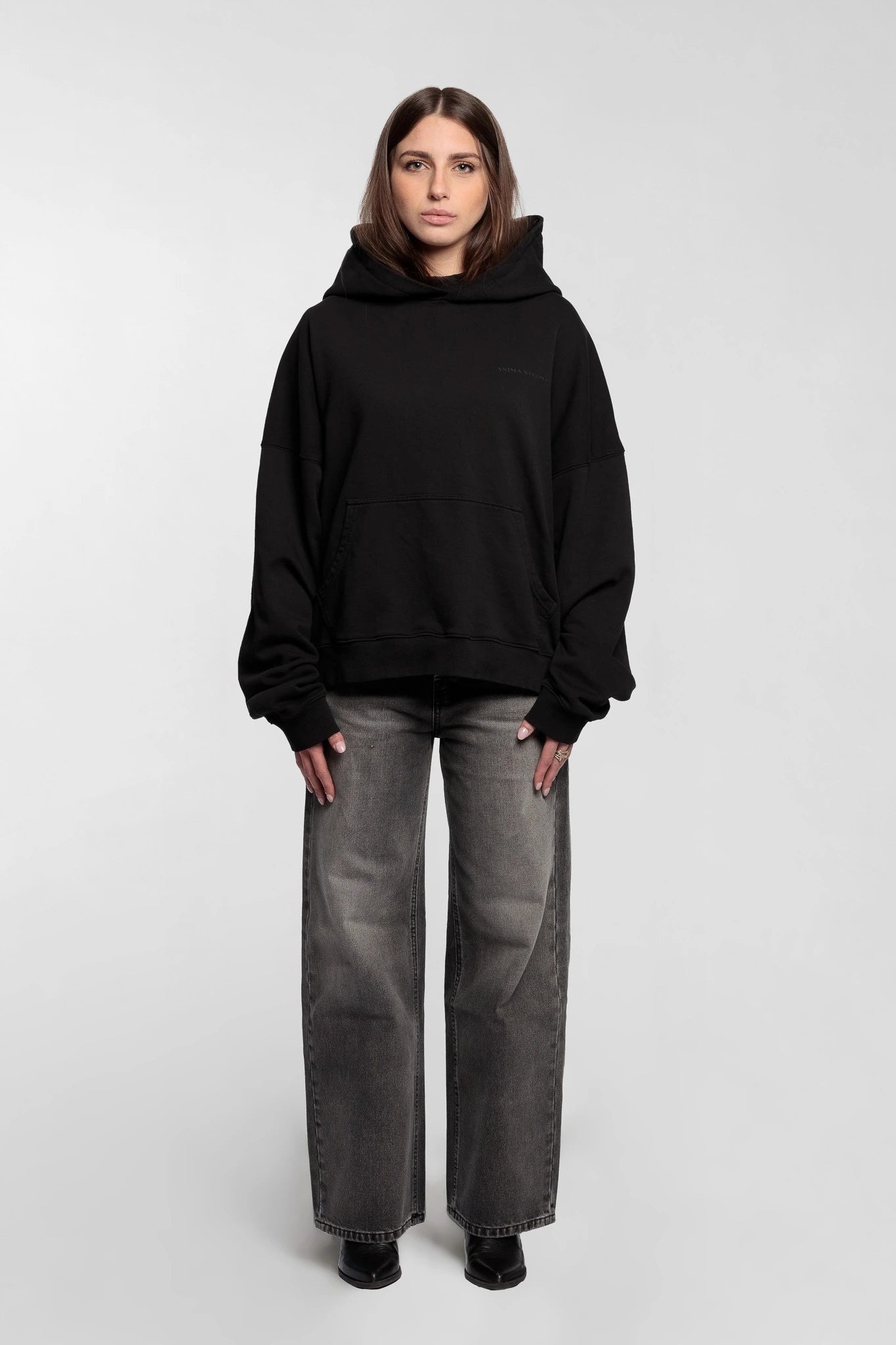 Cropped Hoodie Black