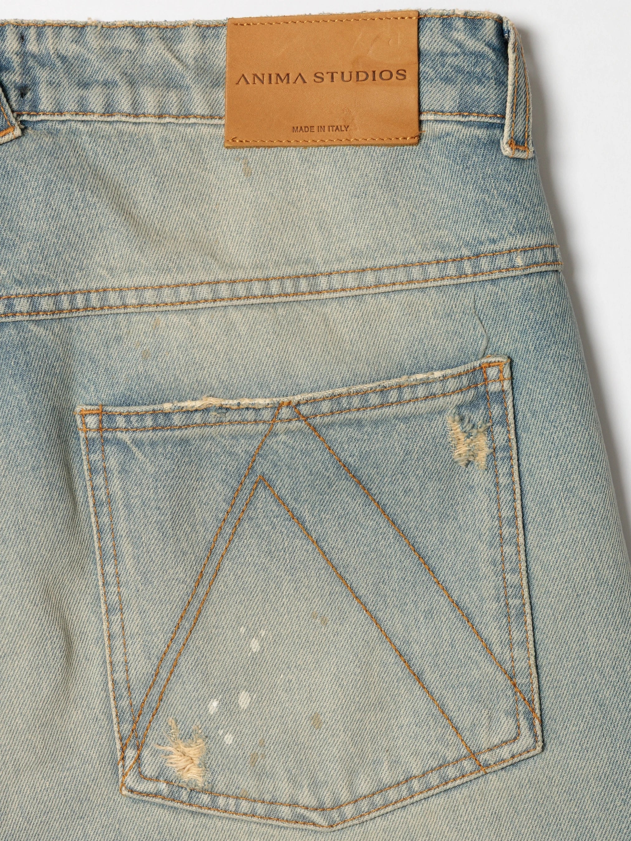 Stone Washed Blue Denim