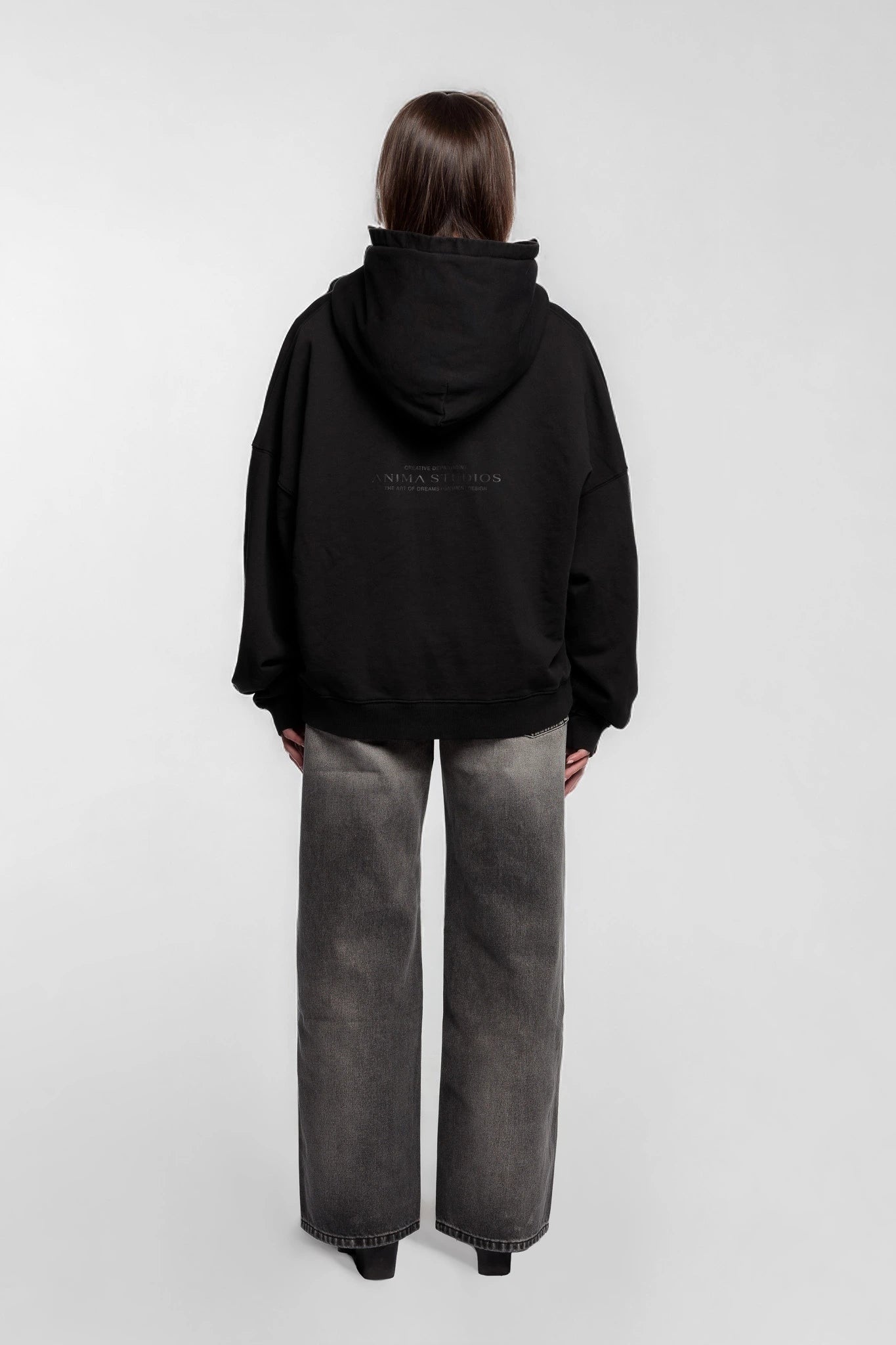 Cropped Hoodie Black