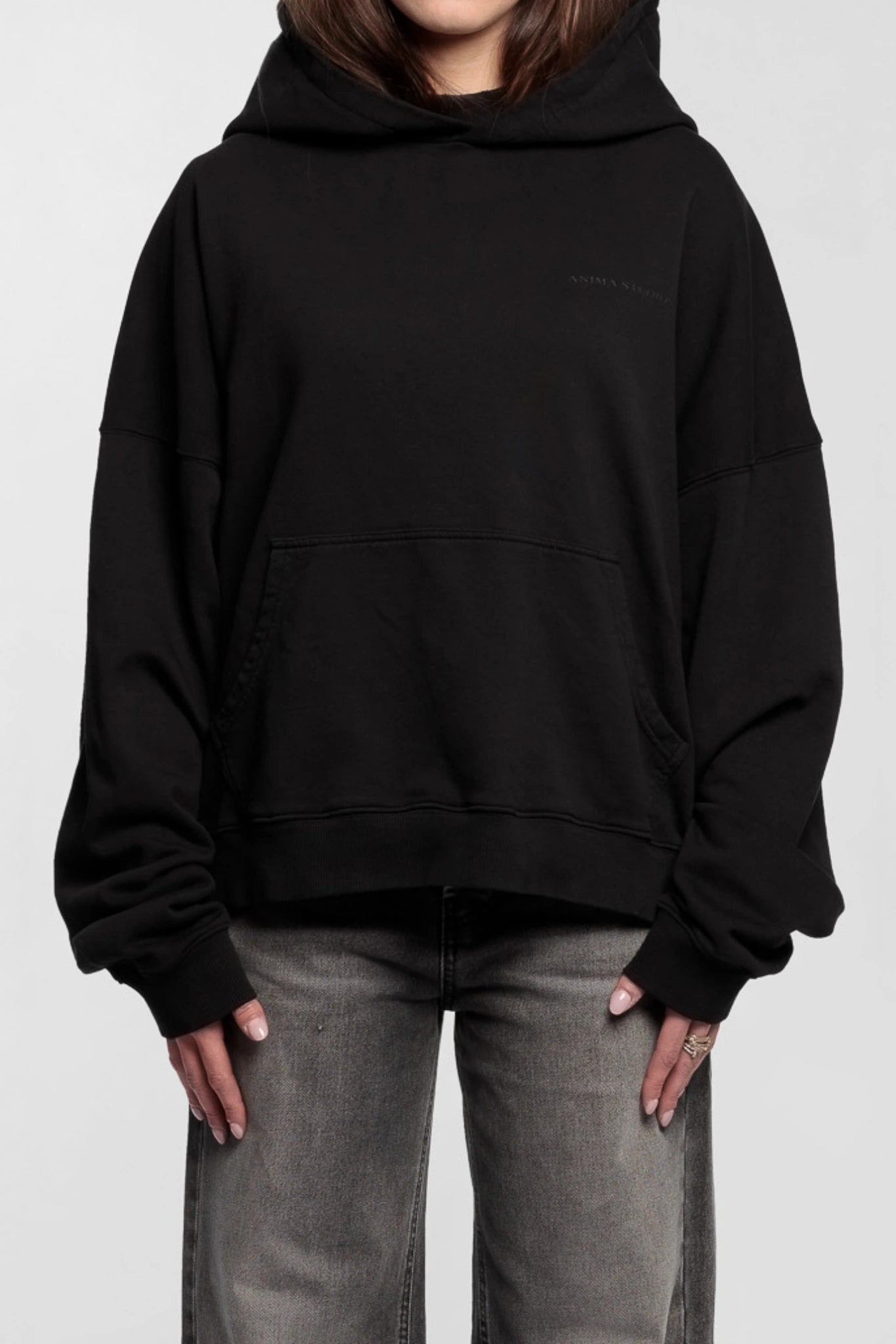 Cropped Hoodie Black