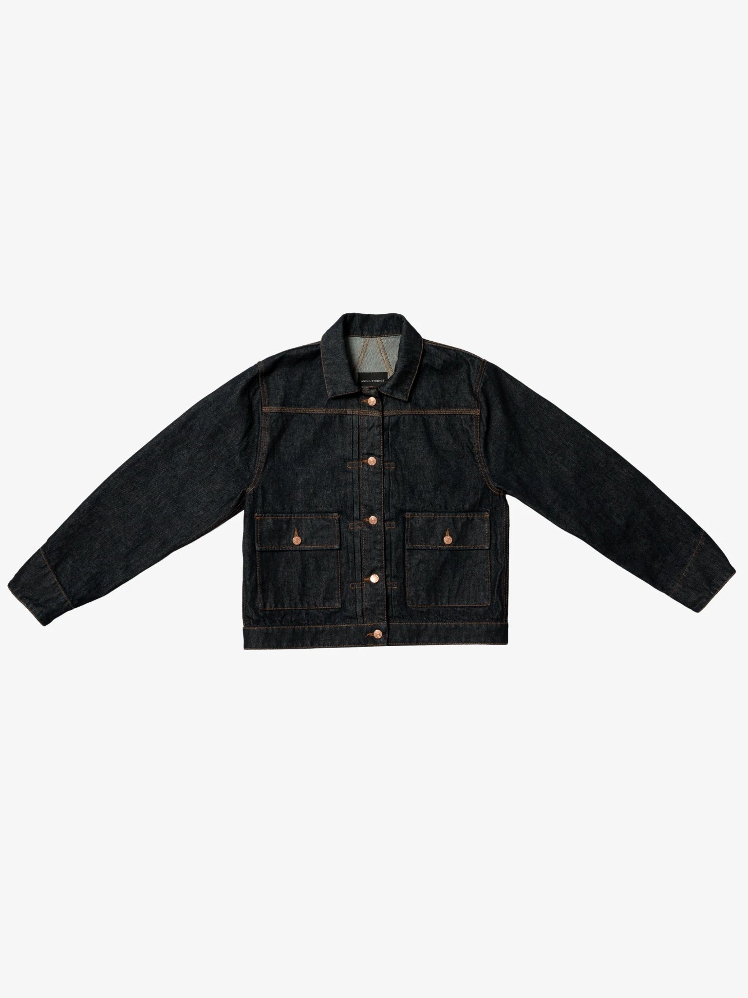 Raw Denim Cropped Trucker