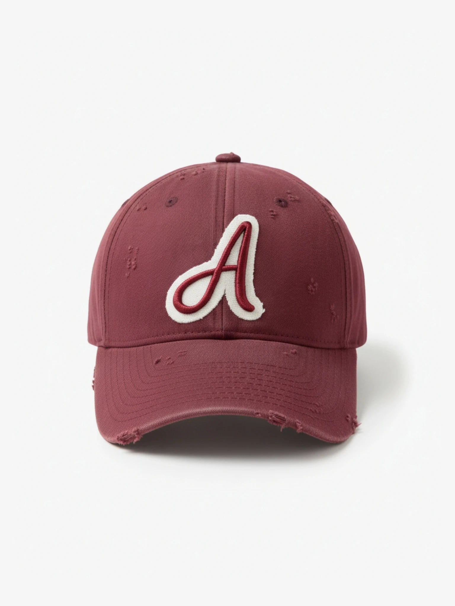 Embroidered Bordeaux Cap