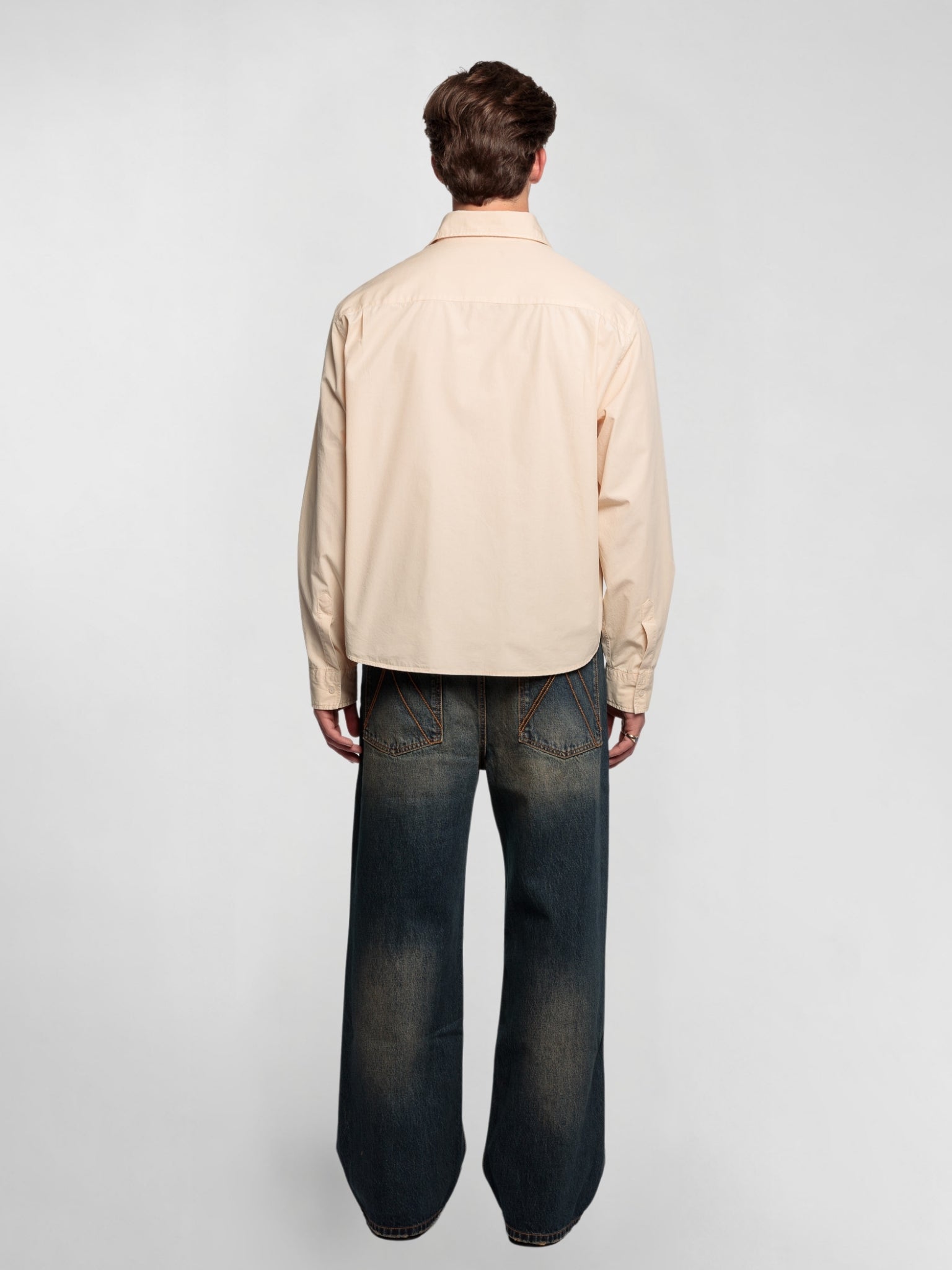 Sand Washed Baggy Denim