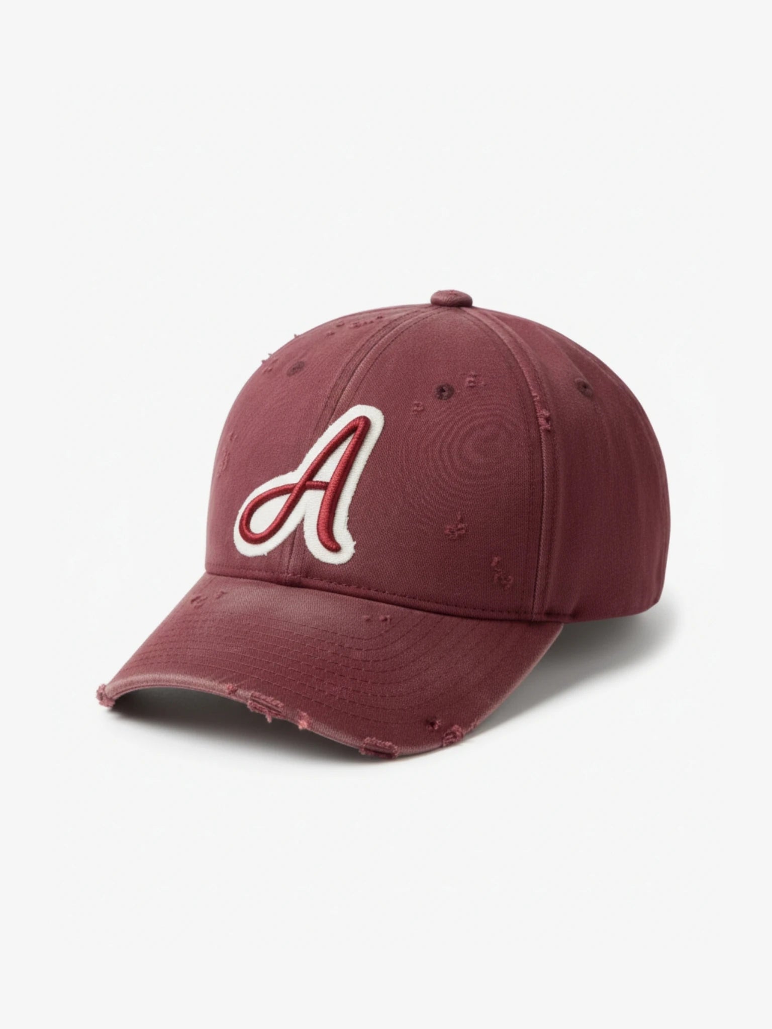 Embroidered Bordeaux Cap