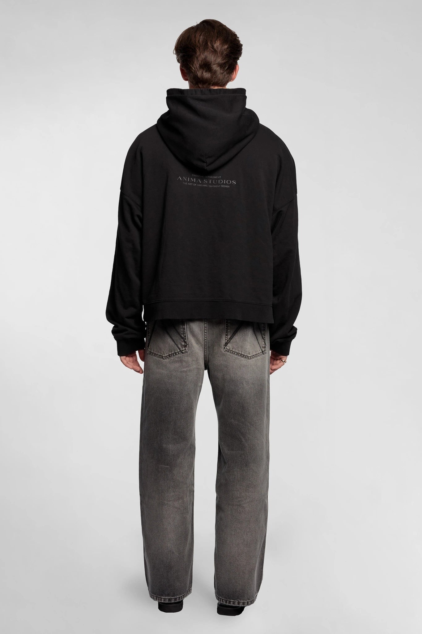 Cropped Hoodie Black