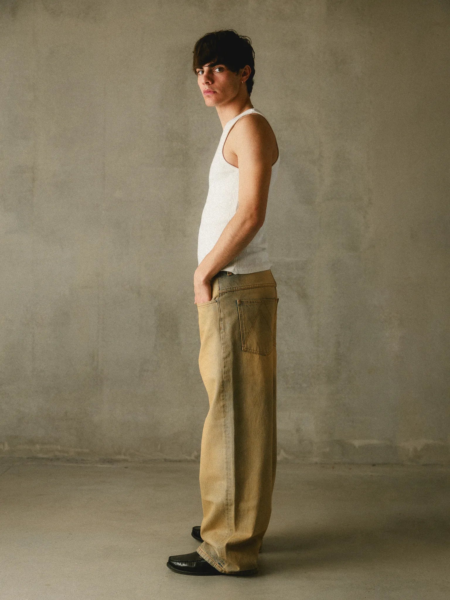 Sun-Dyed Baggy Denim