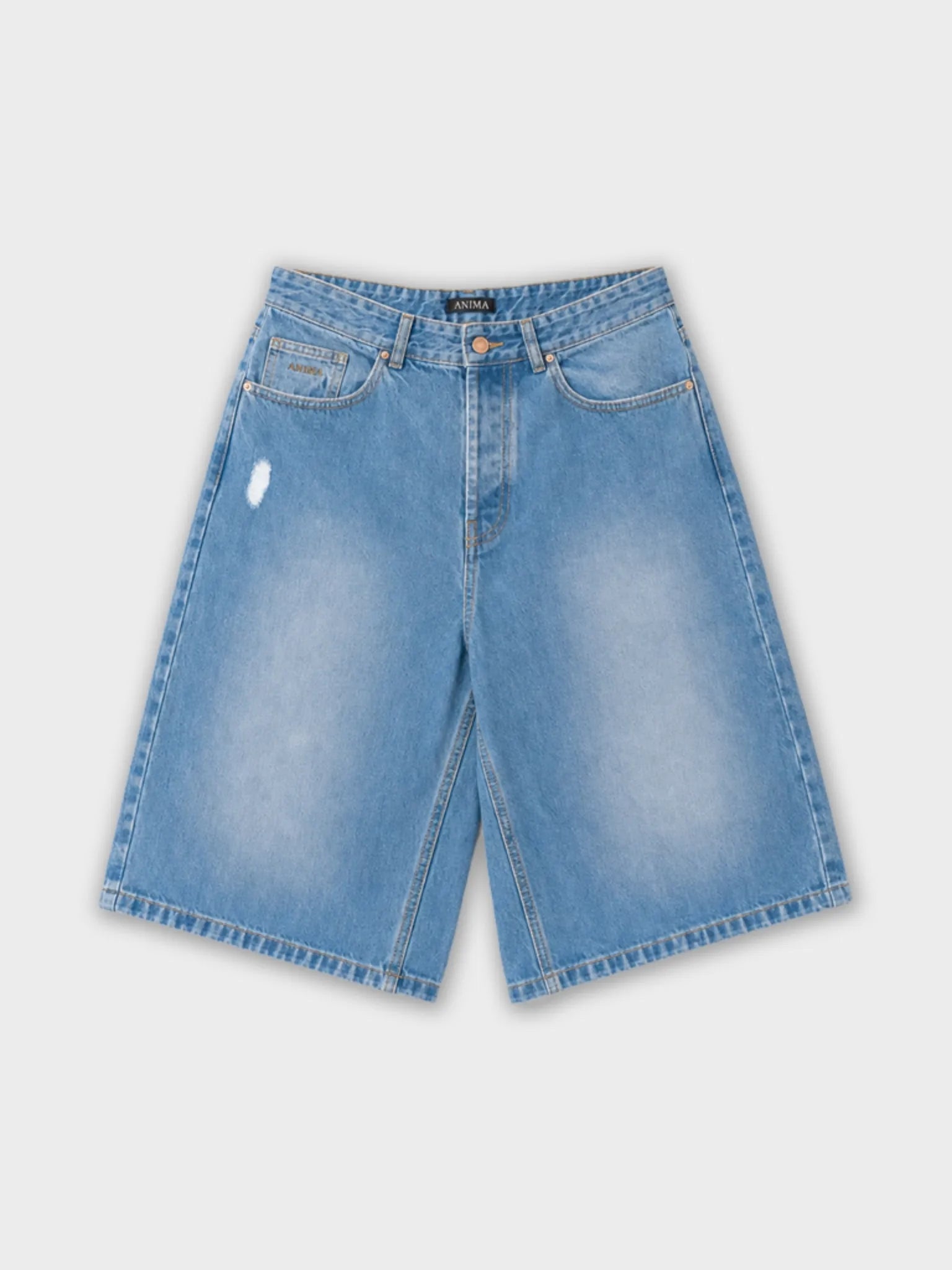 Bleach Denim Shorts