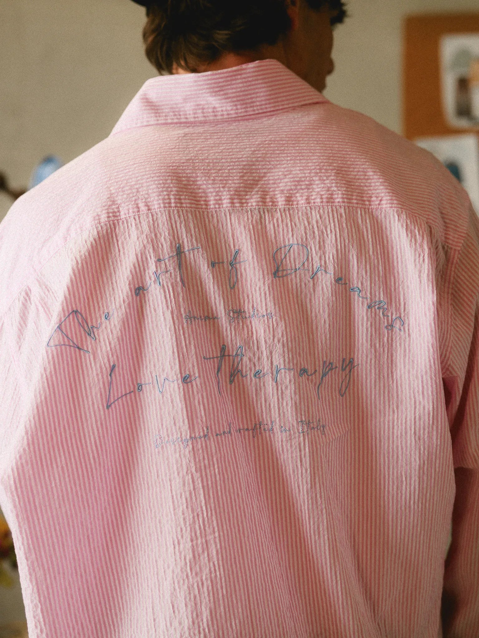 Striped Embroidered Shirt