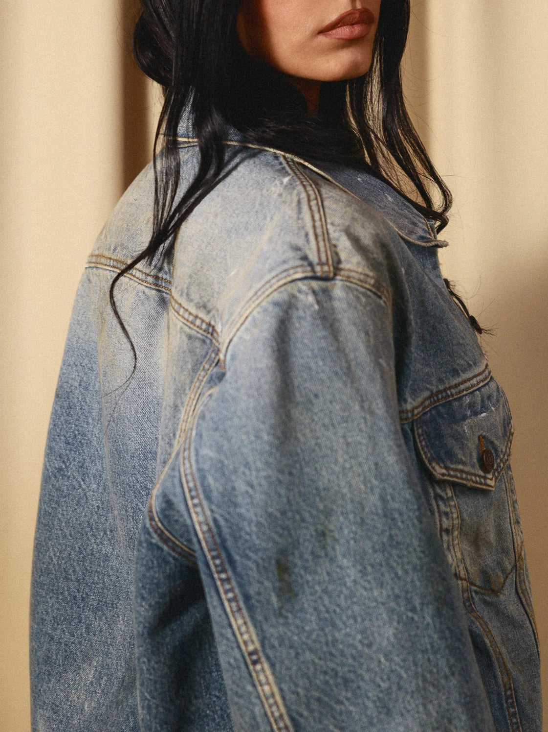 Dust Washed Denim Jacket