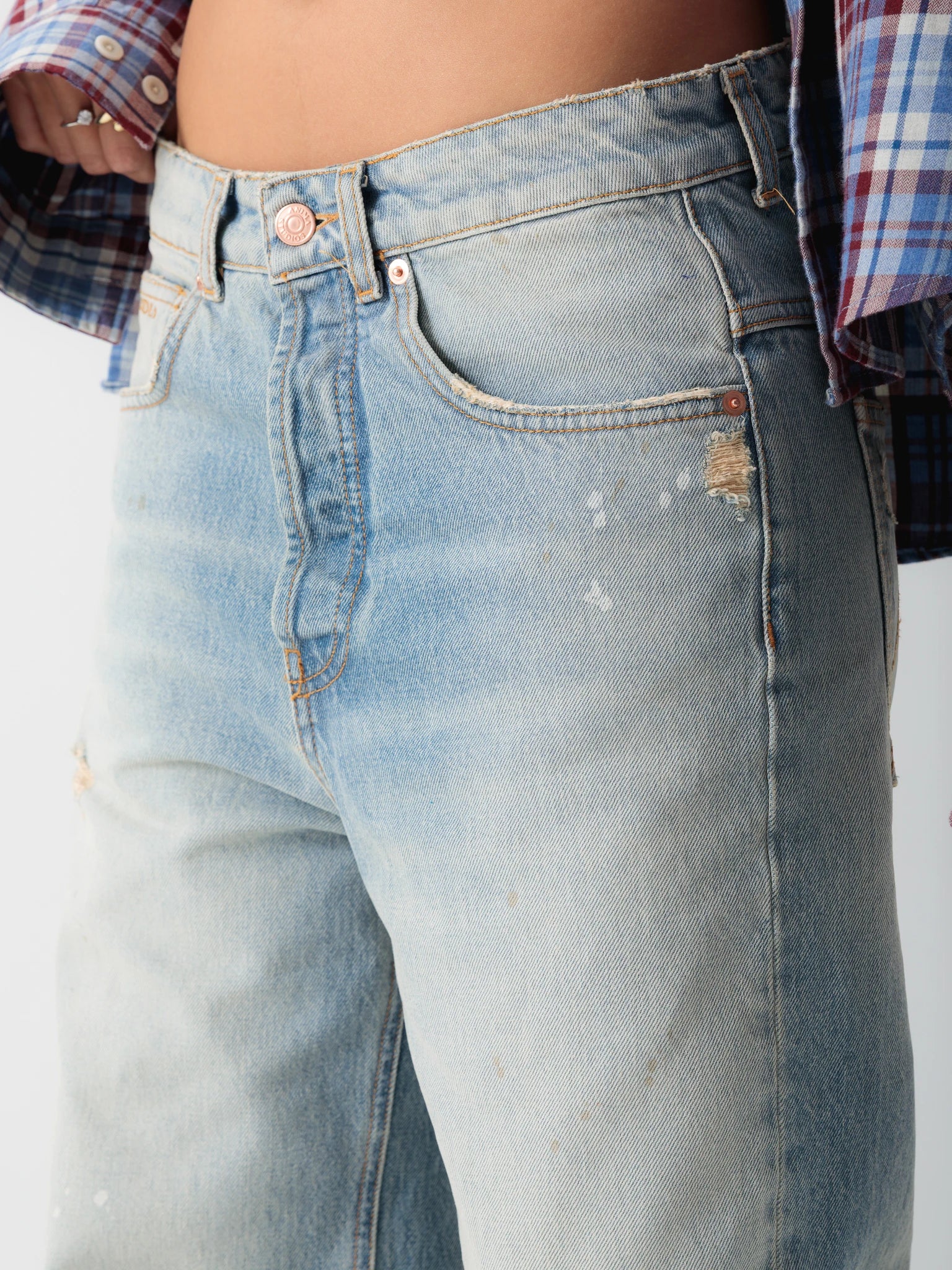 Stone Washed Blue Denim