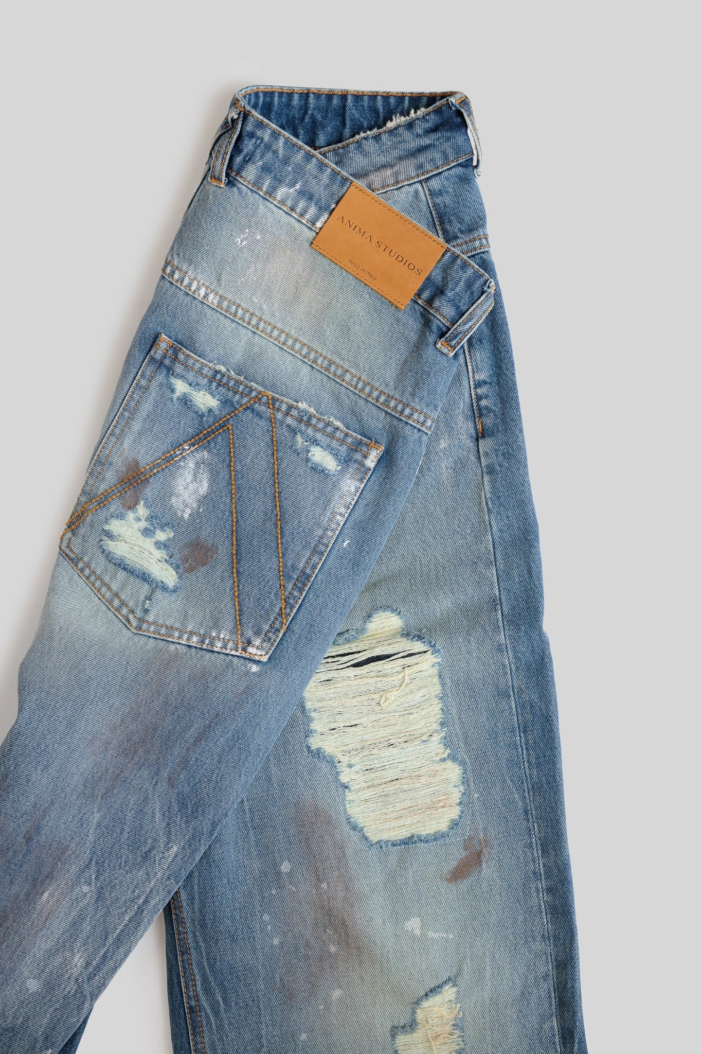 Ripped Baggy Blue