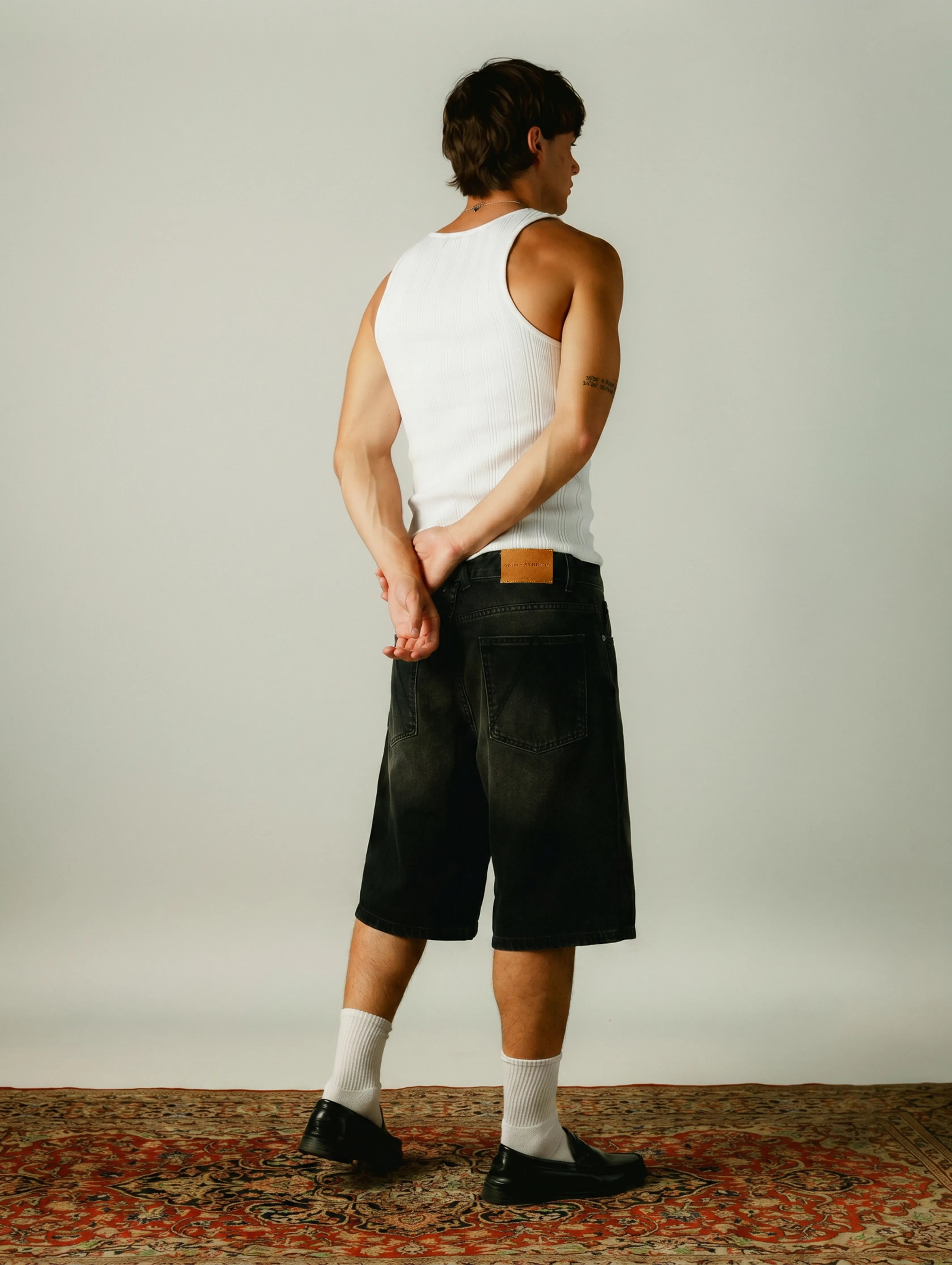 Carbon Sandblasted Shorts