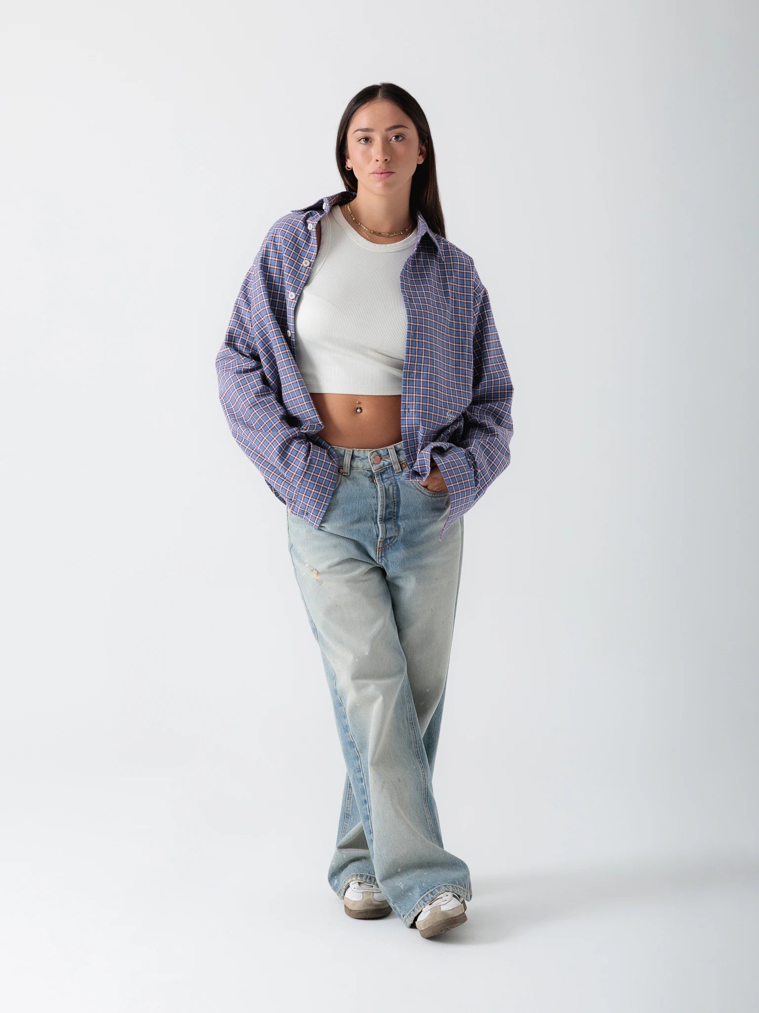 Stone Washed Blue Denim