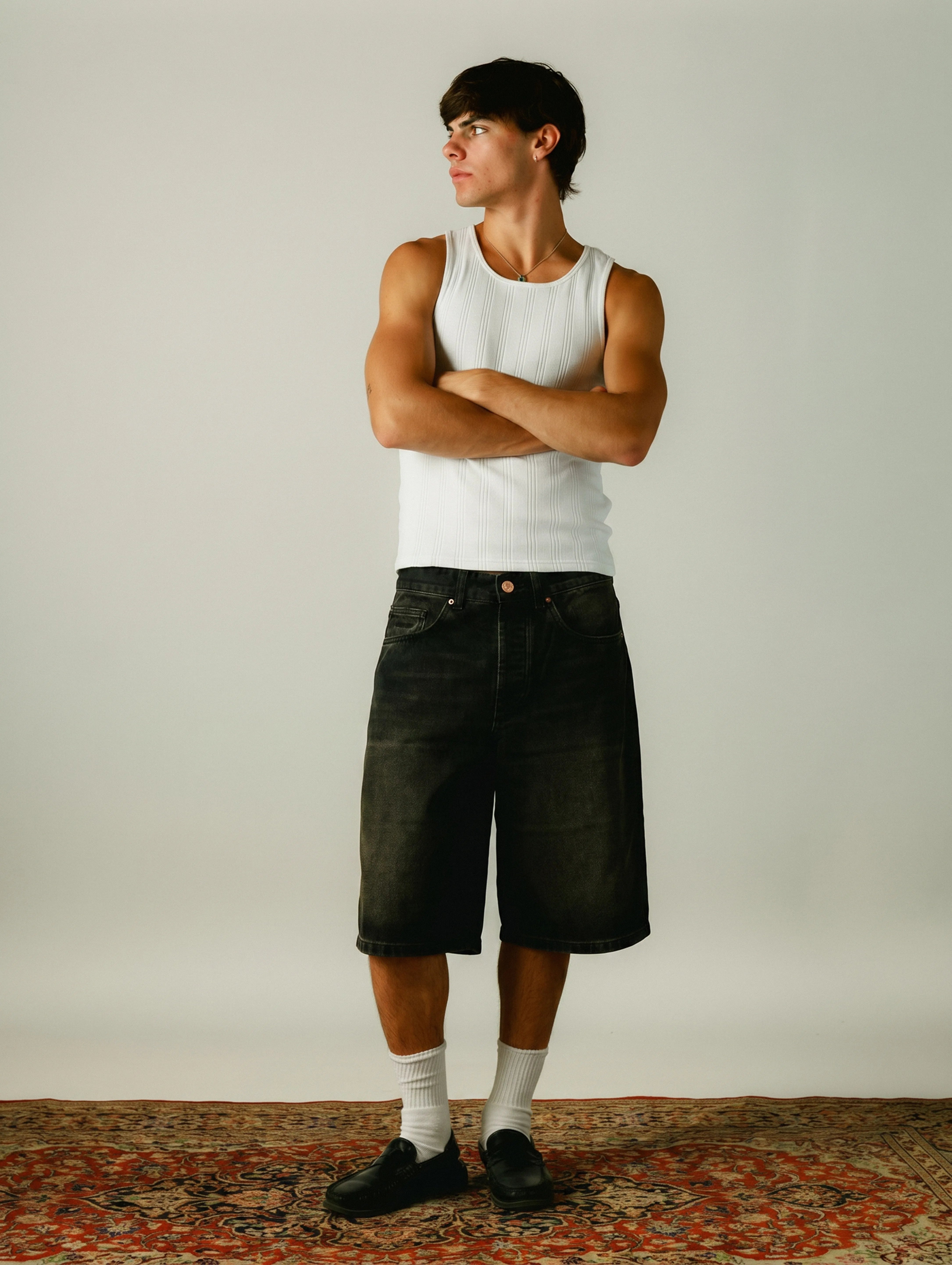Carbon Sandblasted Shorts