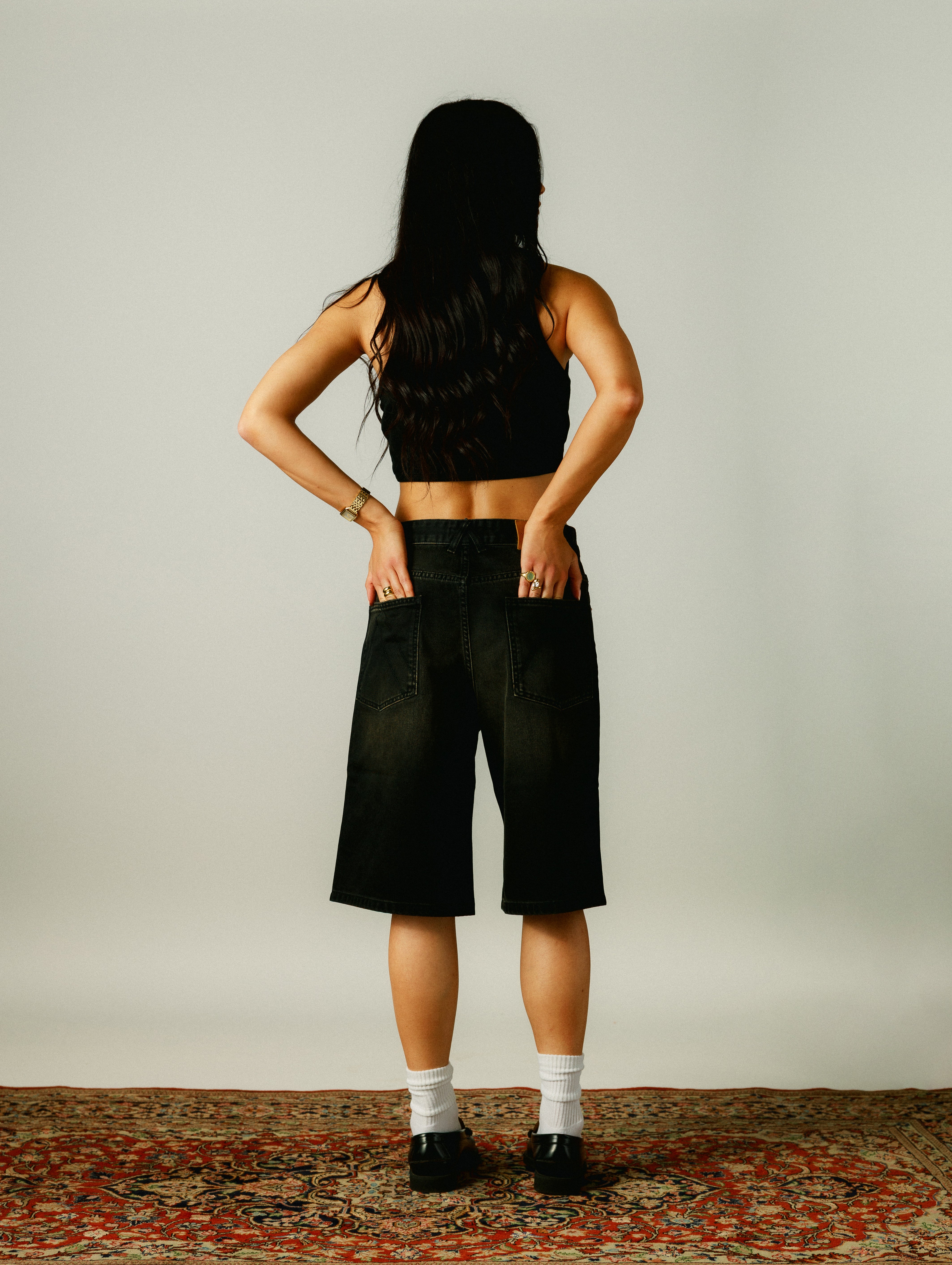 Carbon Sandblasted Shorts