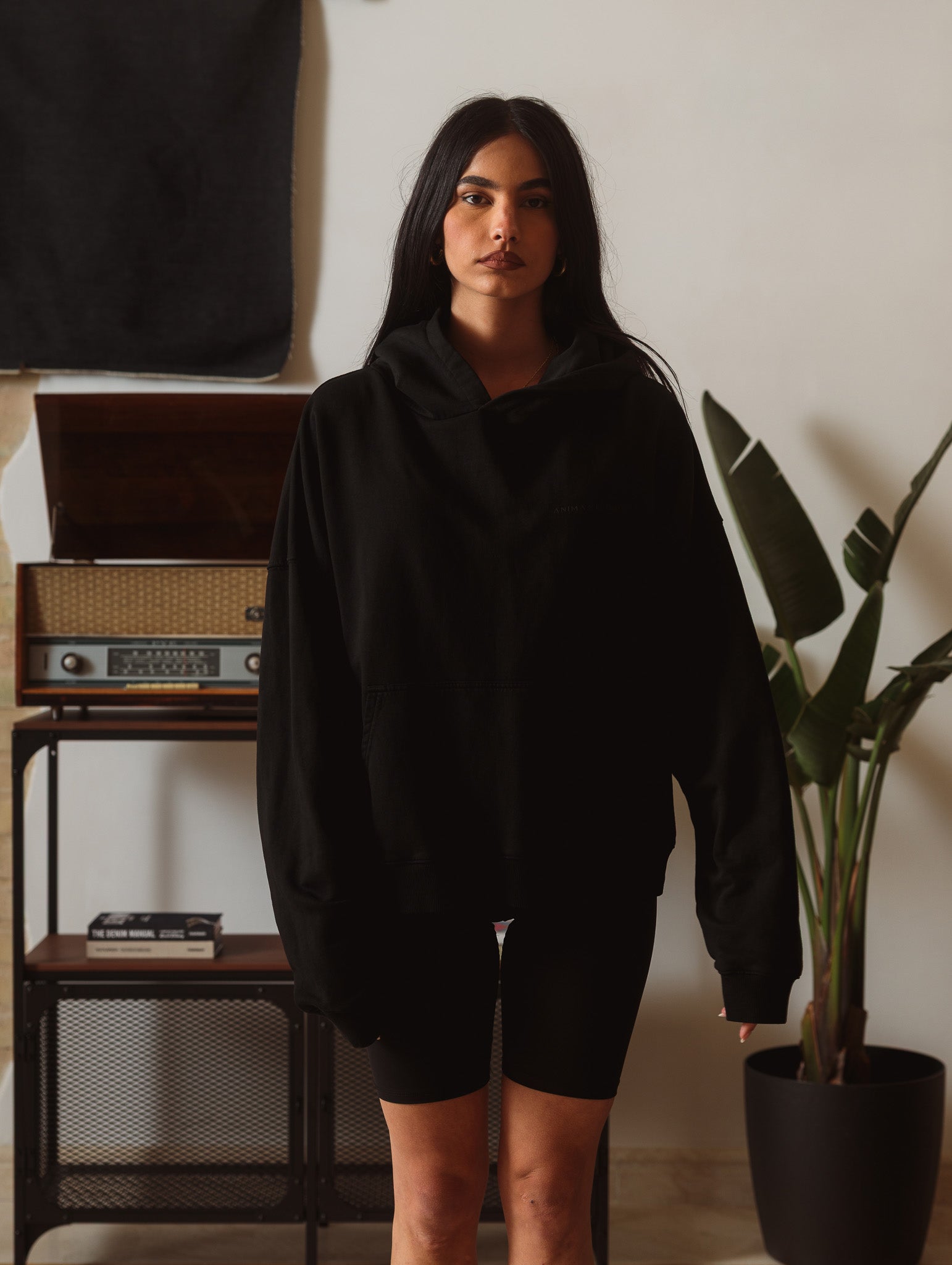 Cropped Hoodie Black