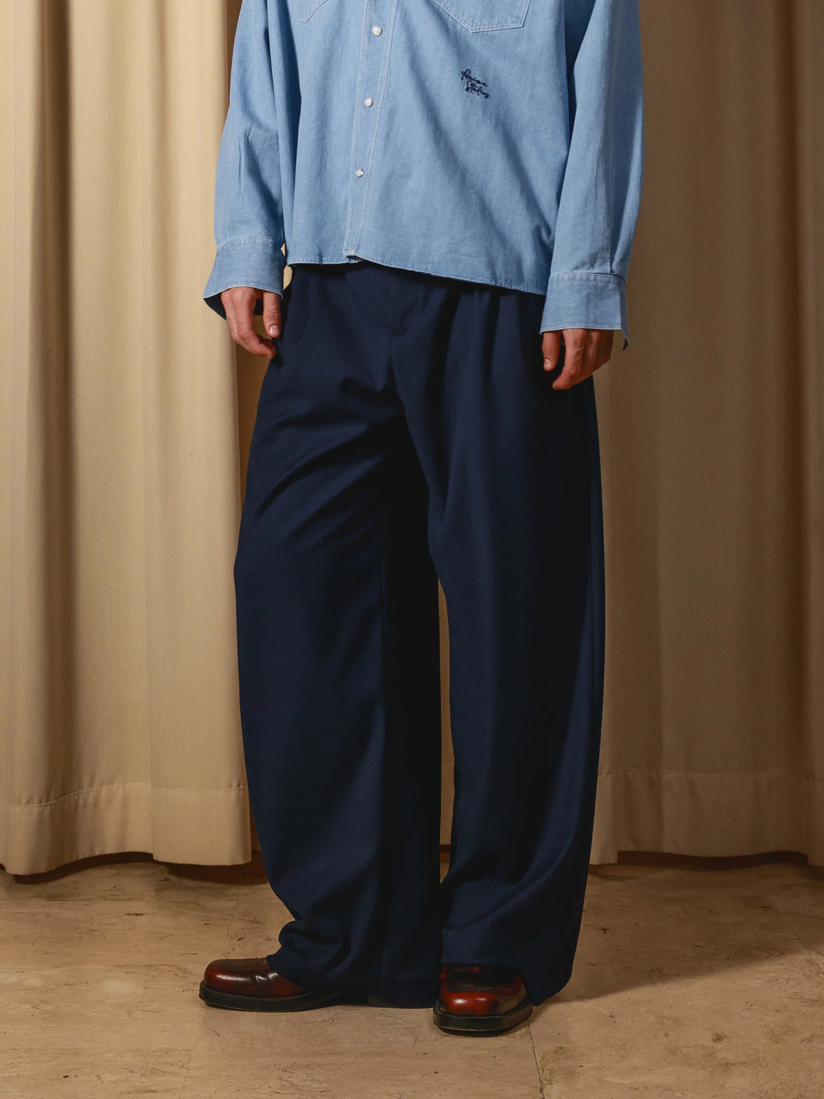 Double-Pleated Trousers