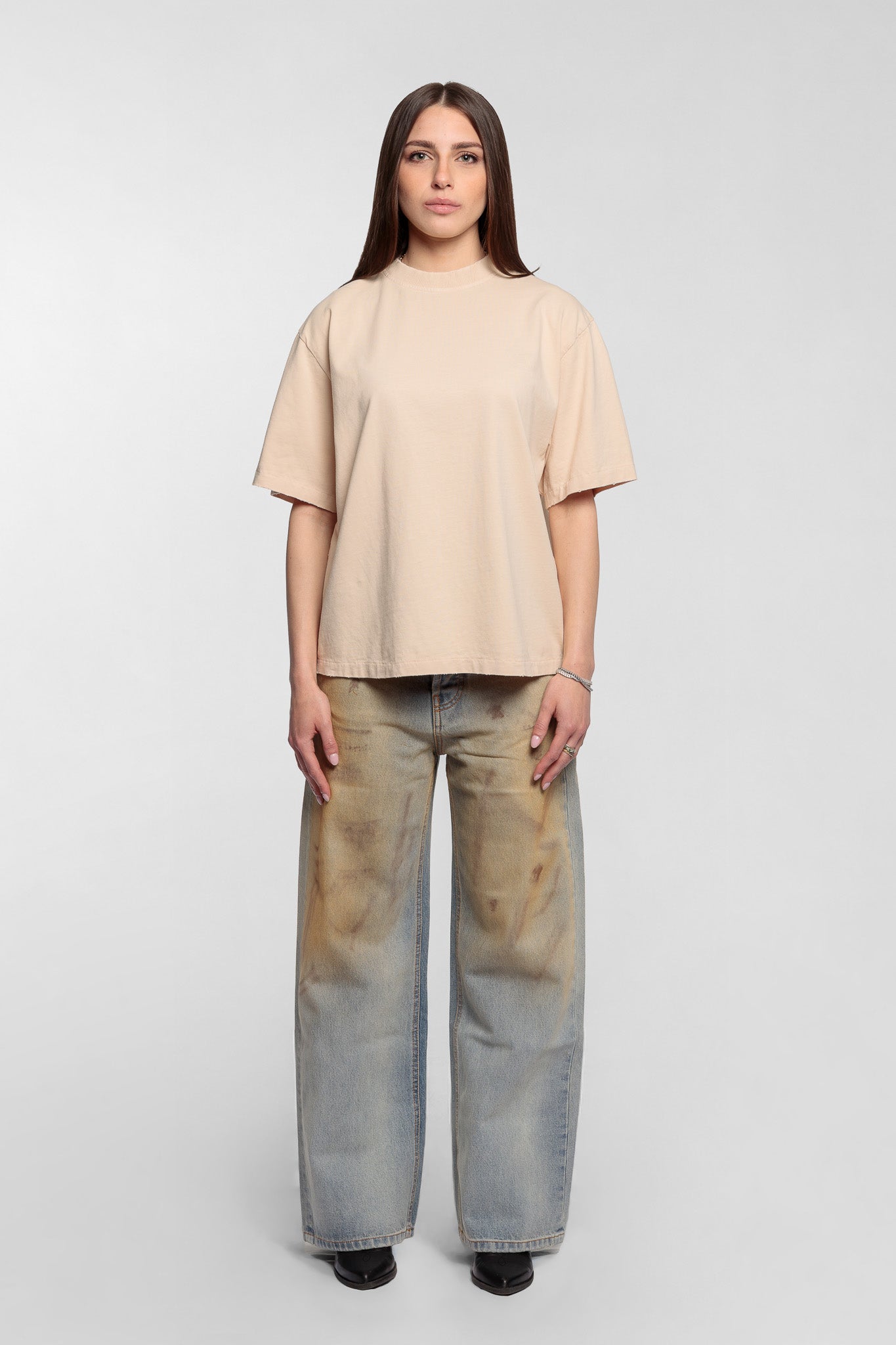 Boxy T-shirt Beige