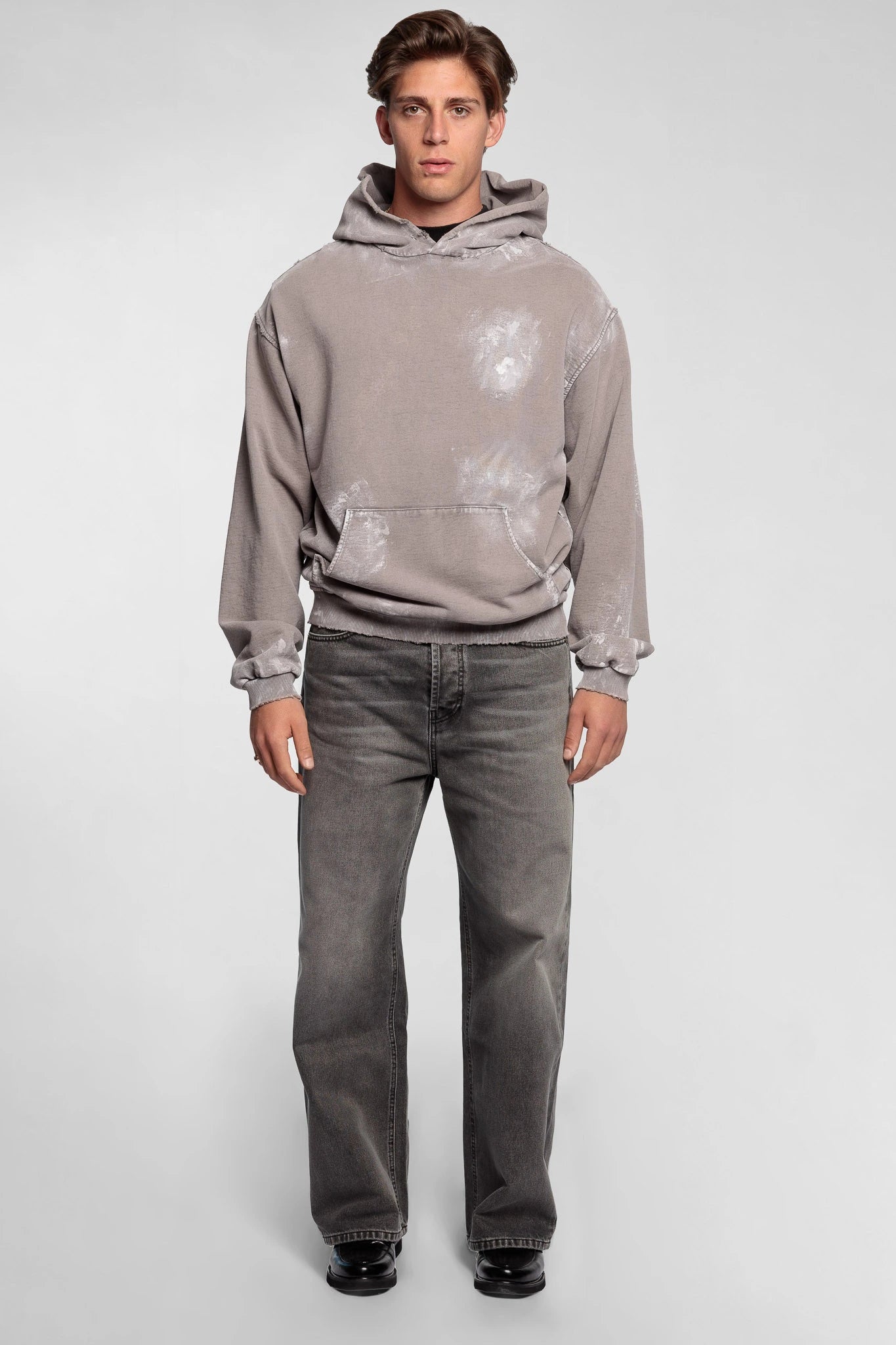 Cropped Hoodie Grey