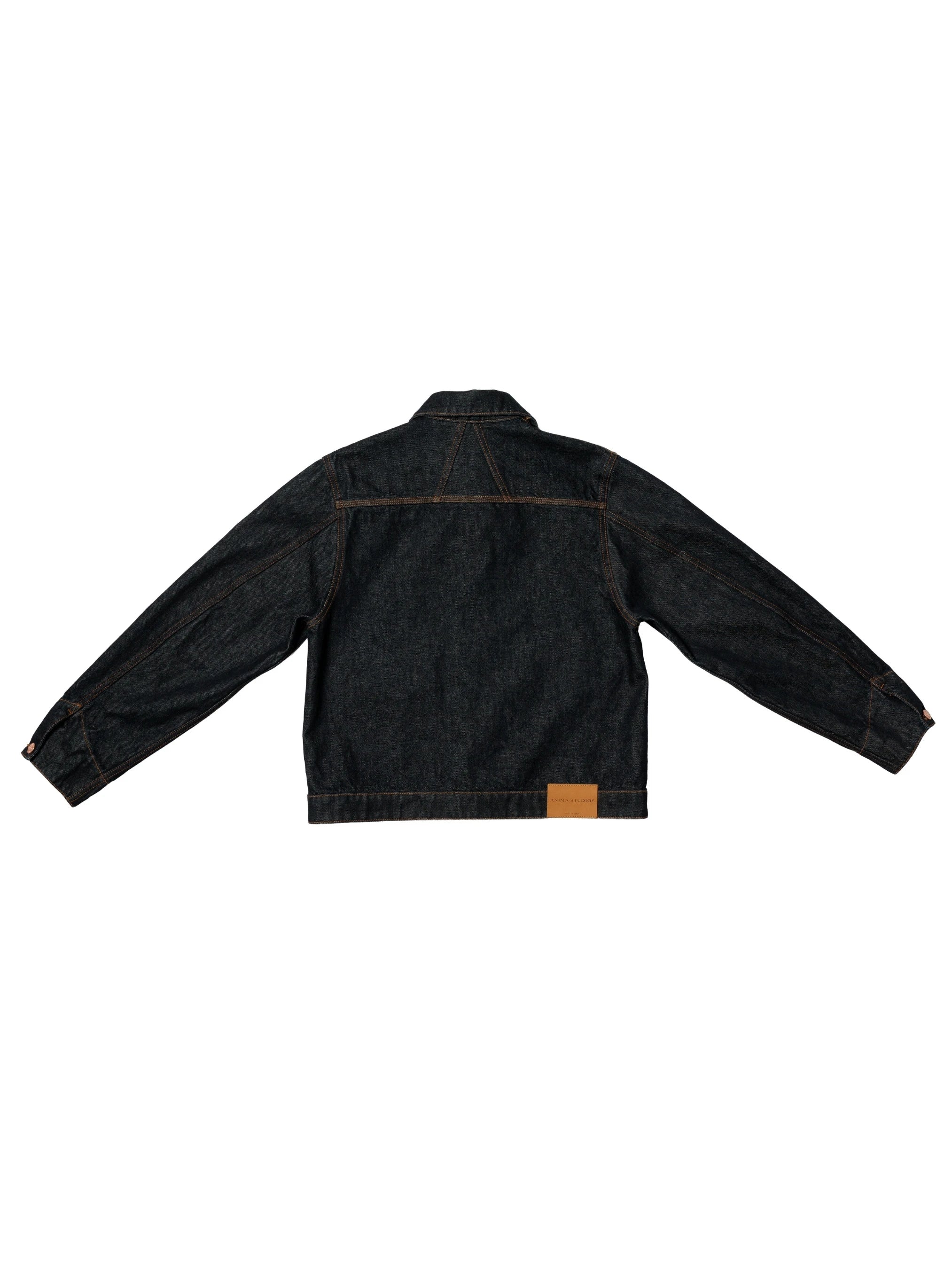 Raw Denim Cropped Trucker