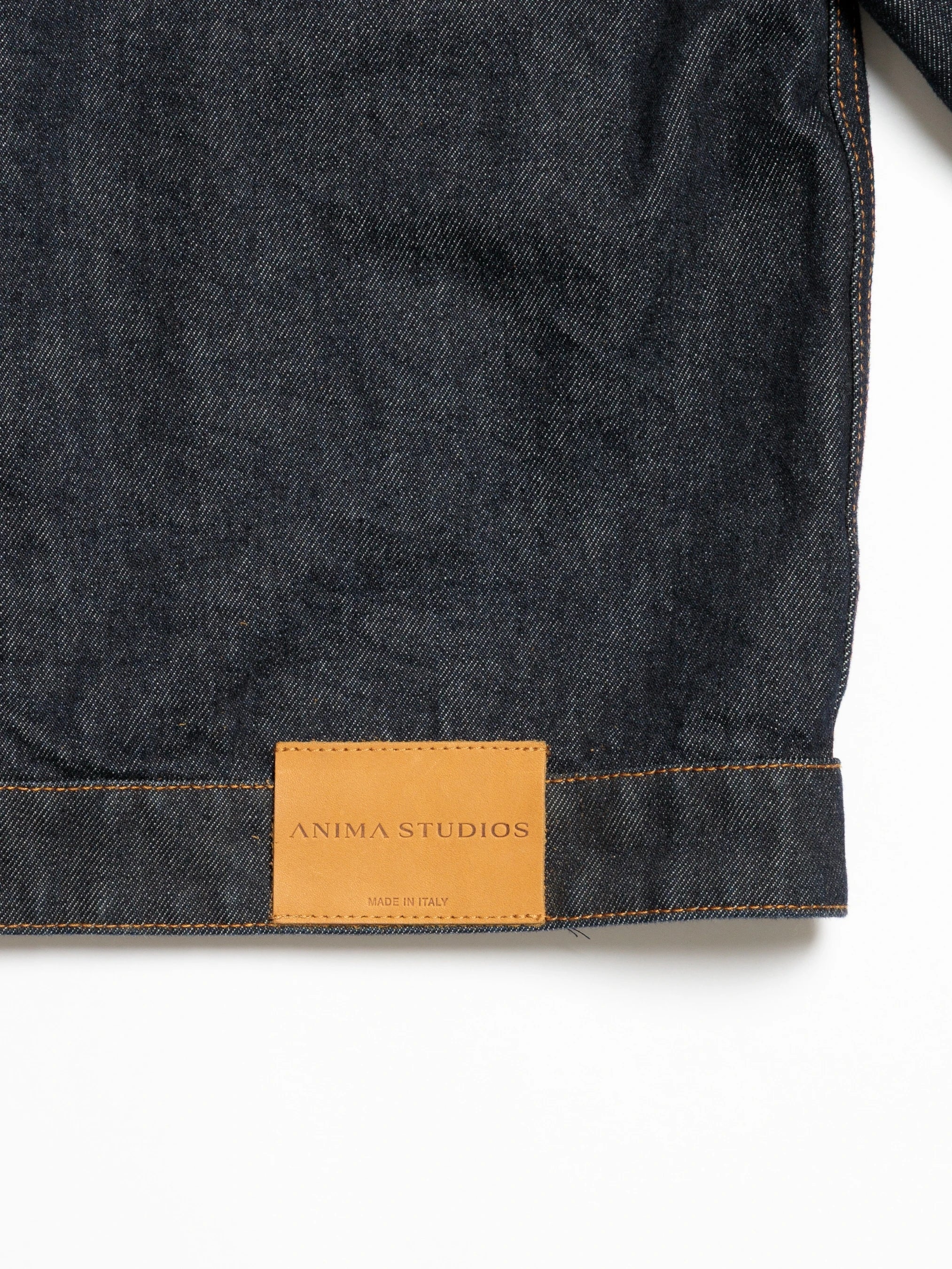 Raw Denim Cropped Trucker