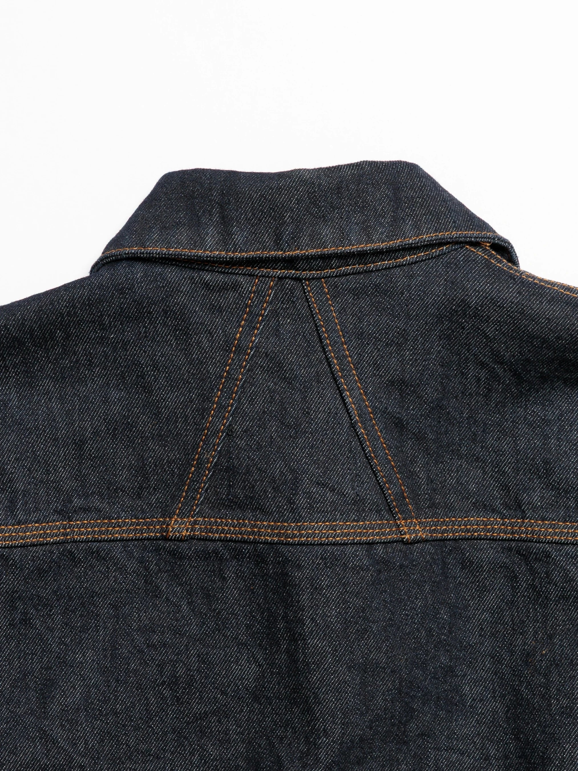 Raw Denim Cropped Trucker