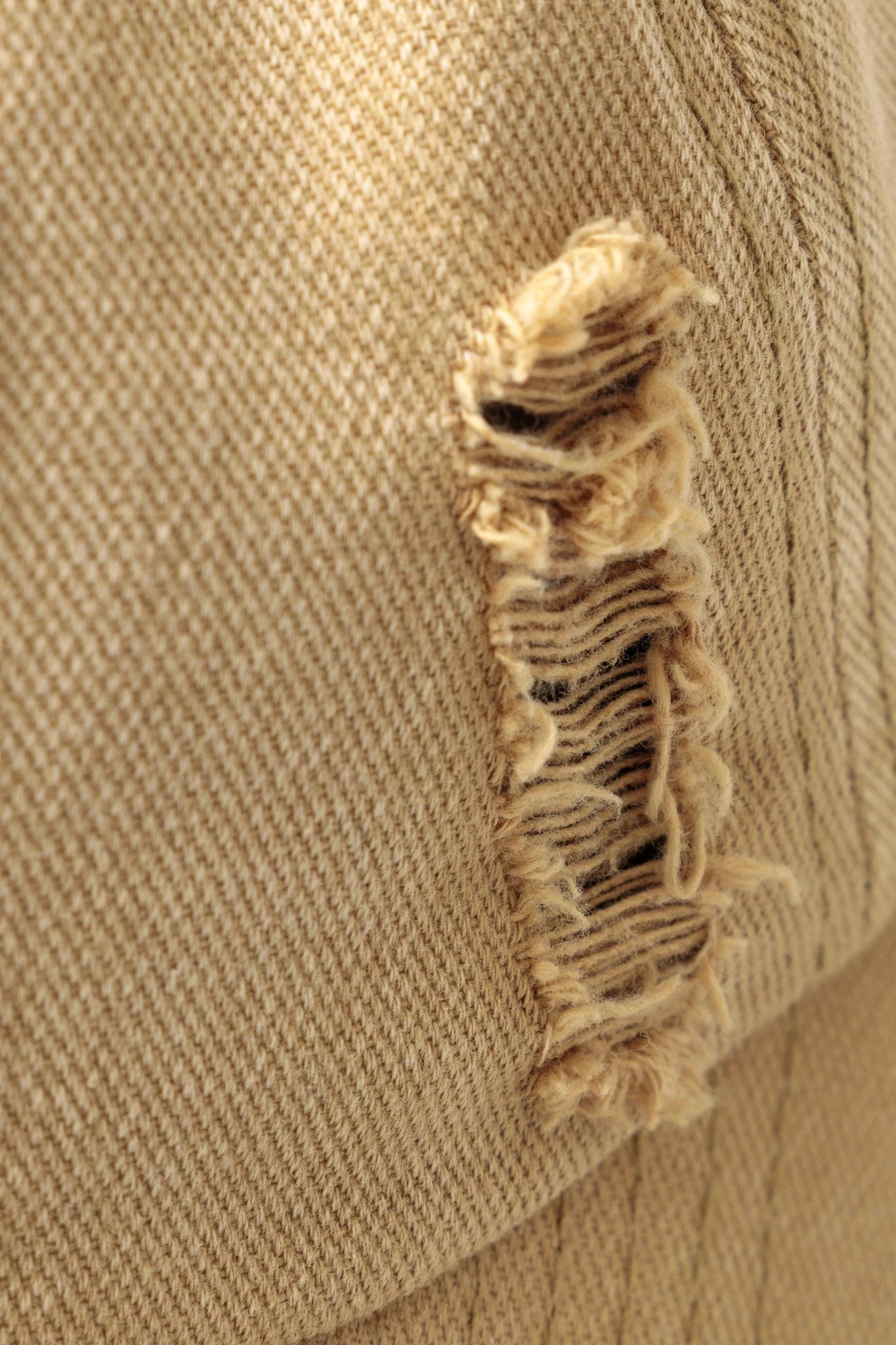 Embroidered Beige Cap