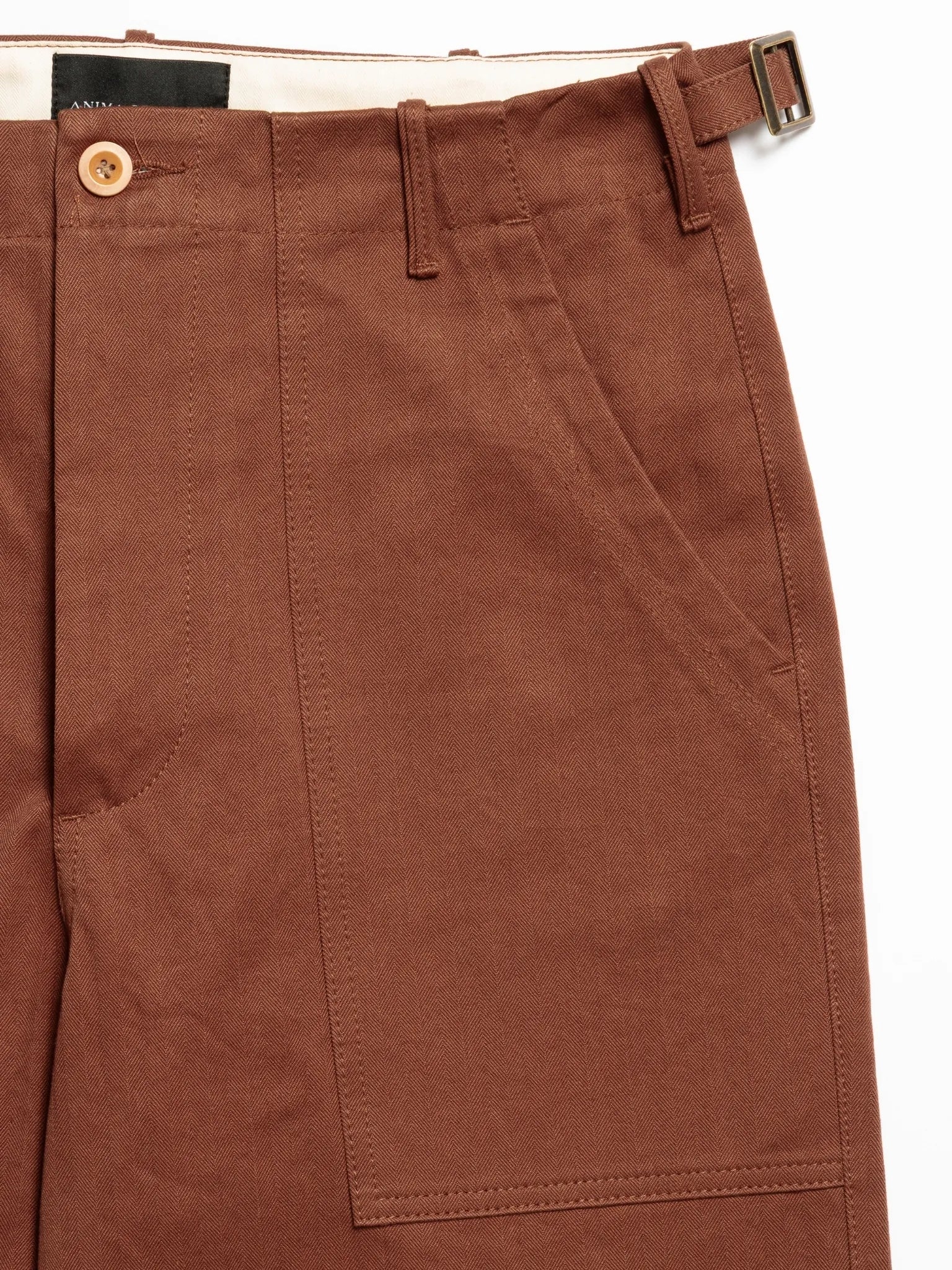 Brown Herringbone Fatigue Baggy