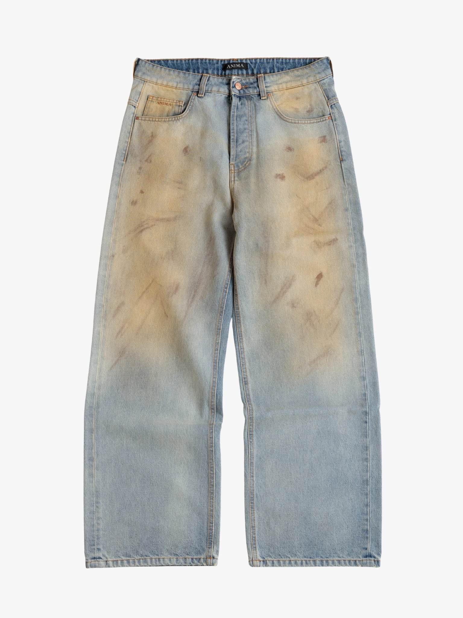 Dirty Washed Baggy Denim