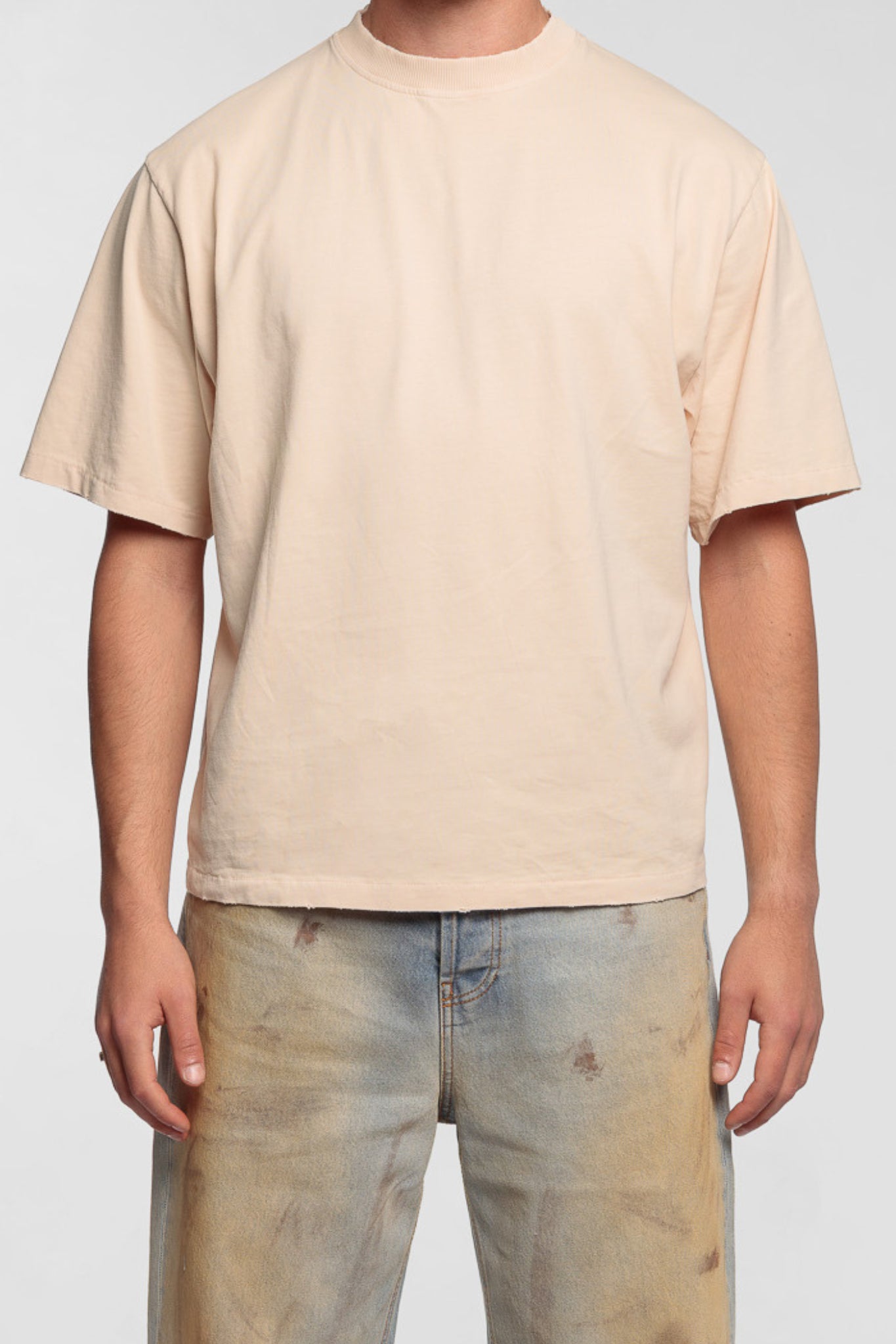 Boxy T-shirt Beige