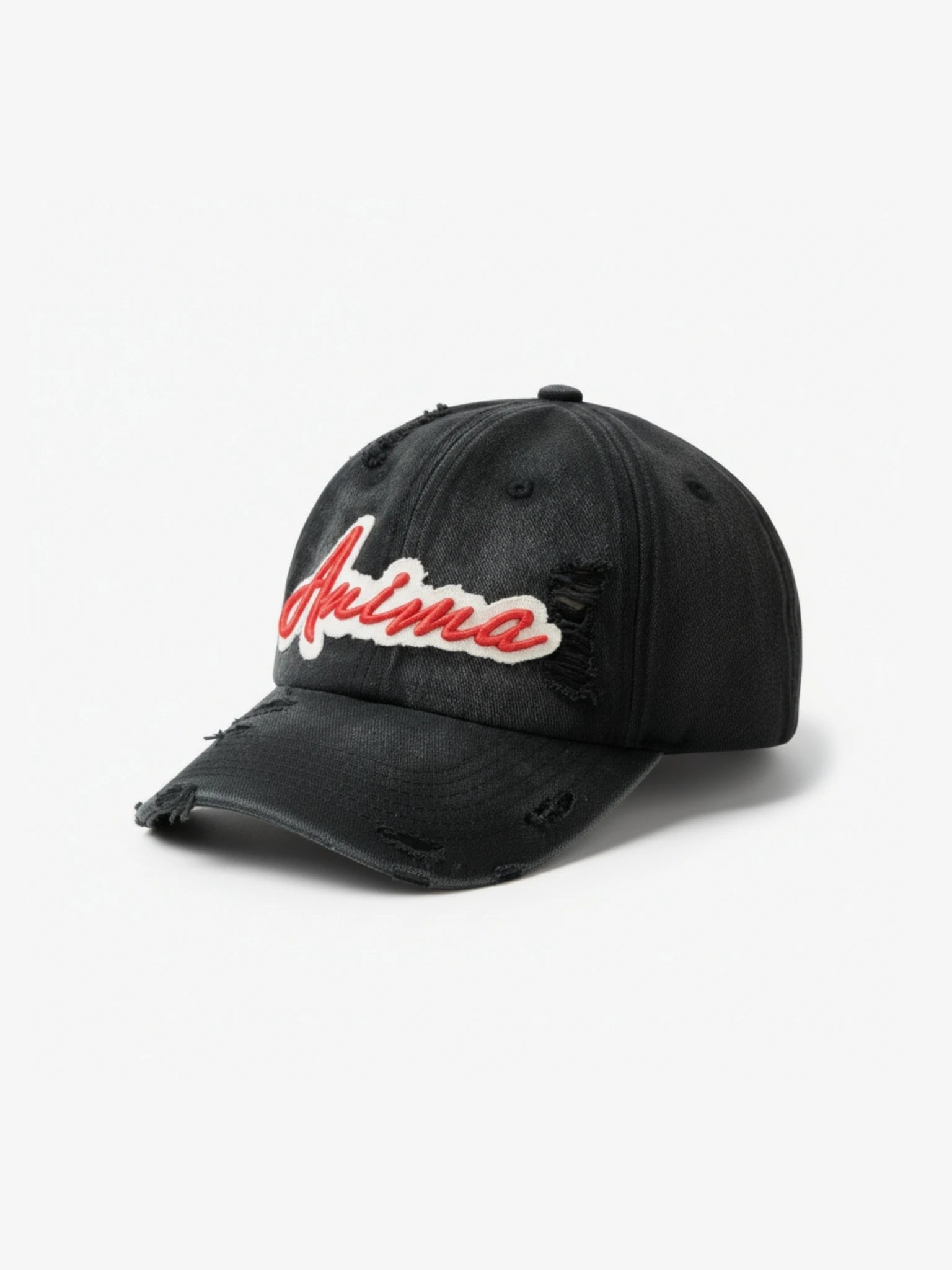 Embroidered Black Cap