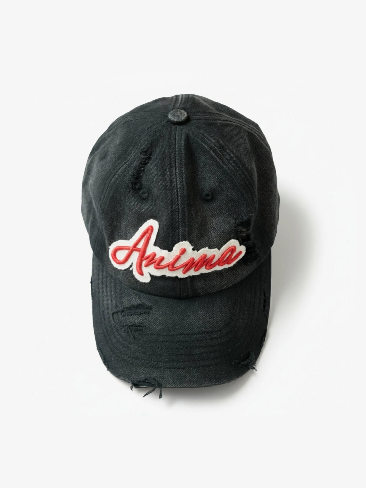 Embroidered Black Cap