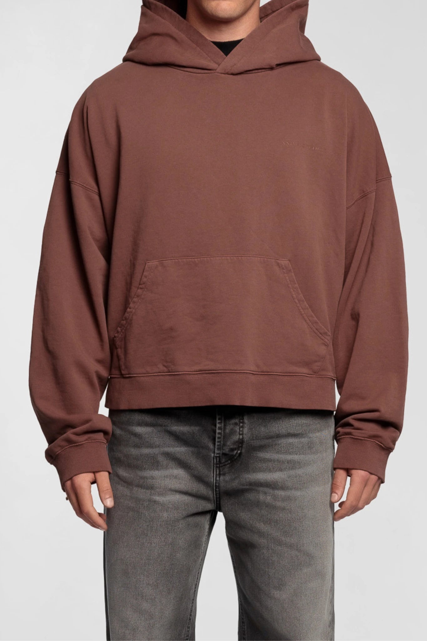 Cropped Hoodie Brown