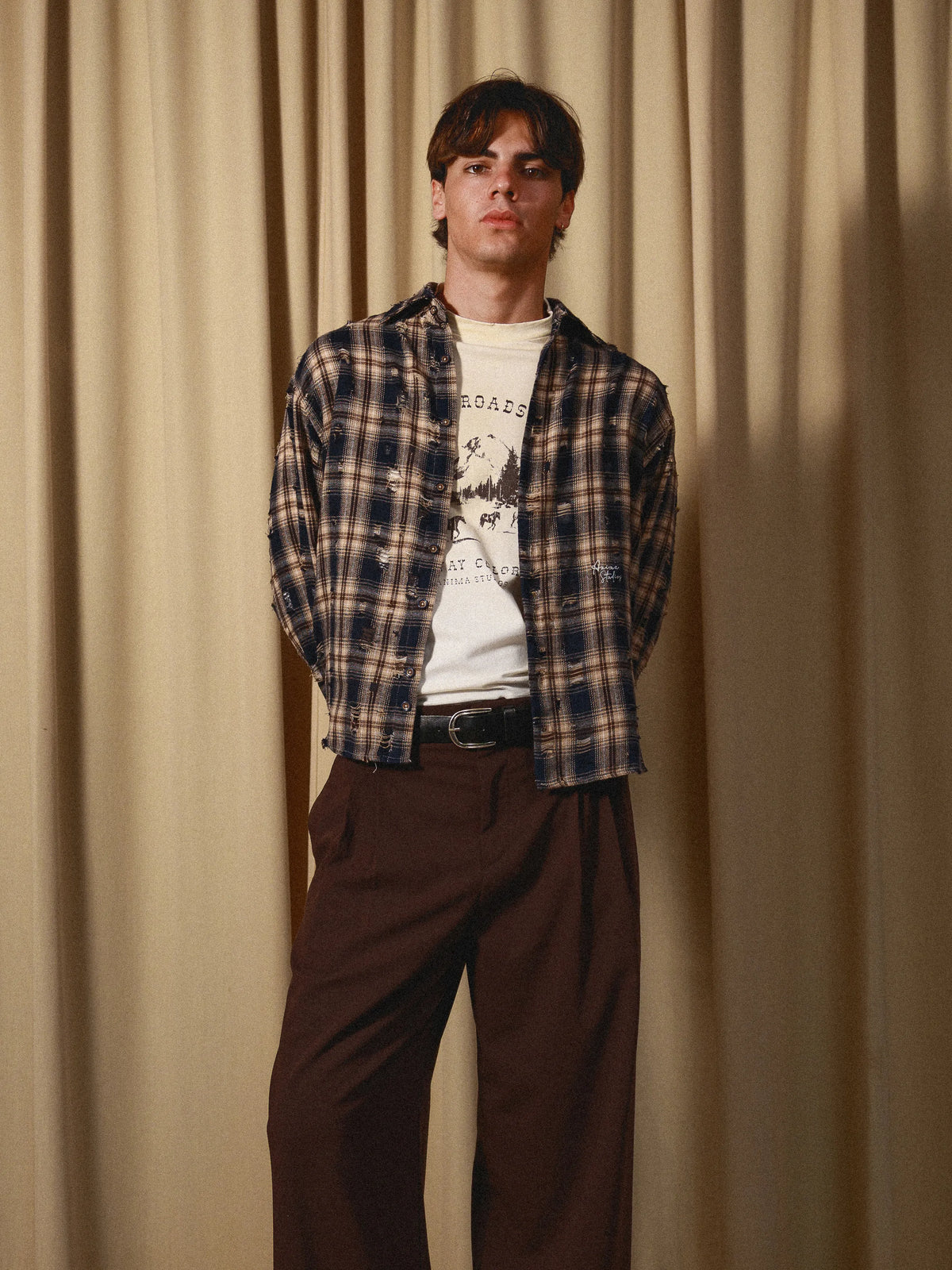Flannel Distressed Shirt