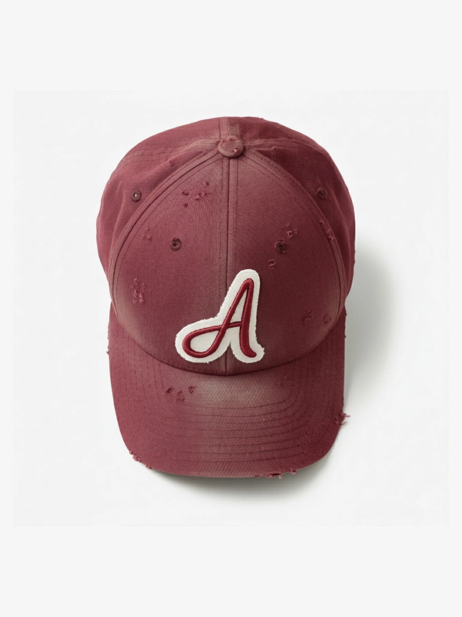 Embroidered Bordeaux Cap