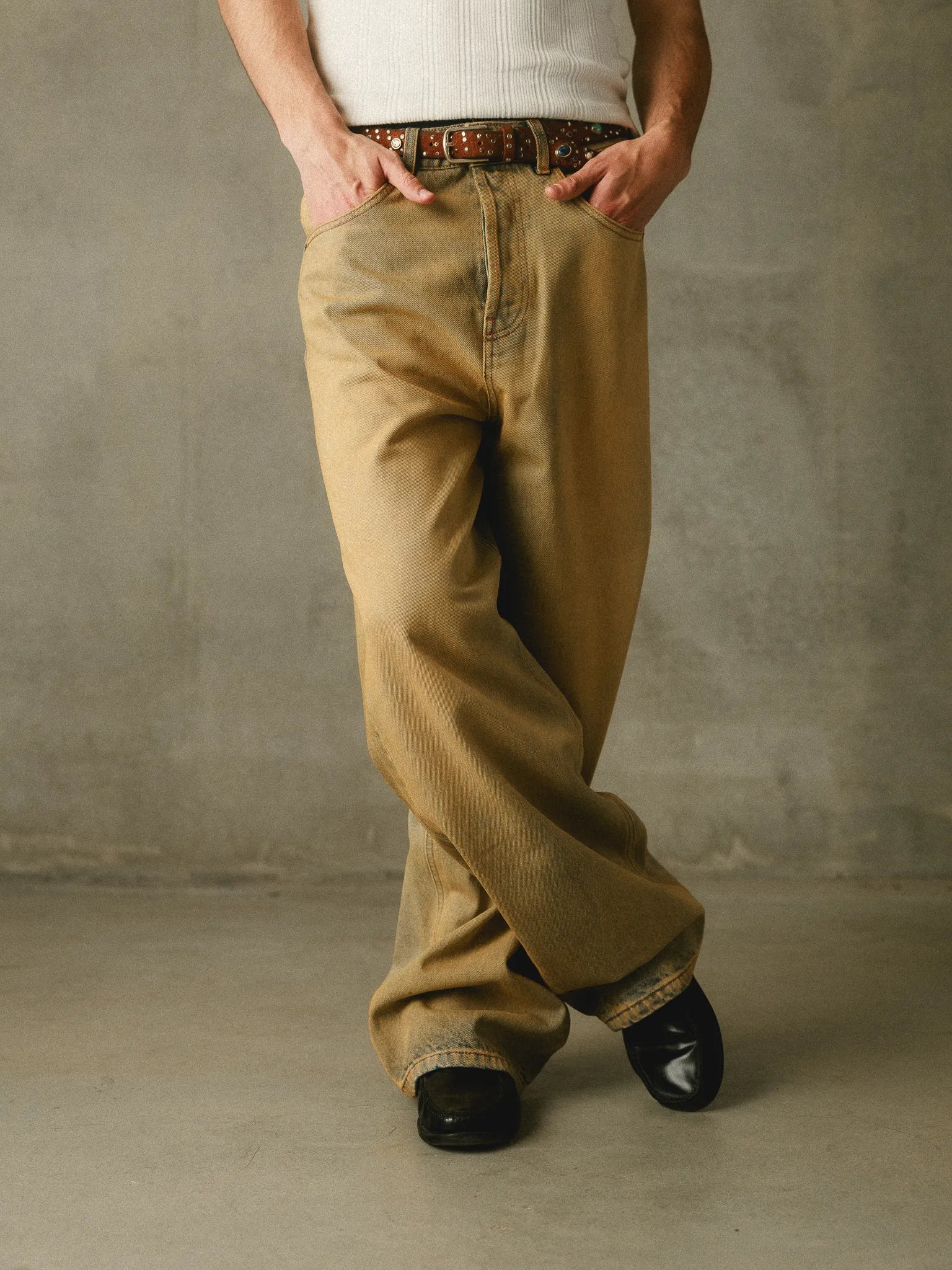 Sun-Dyed Baggy Denim