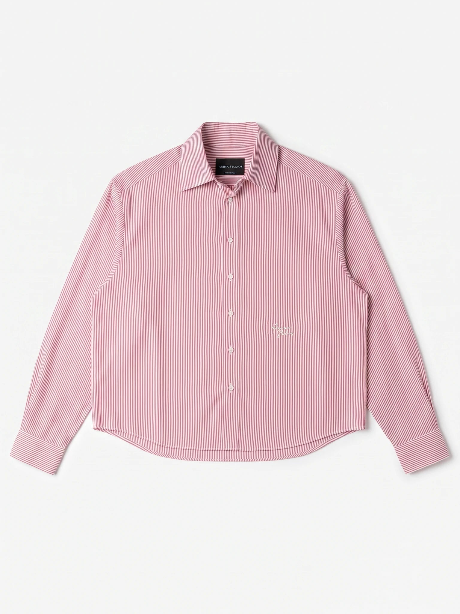 Seersucker Red Striped Shirt