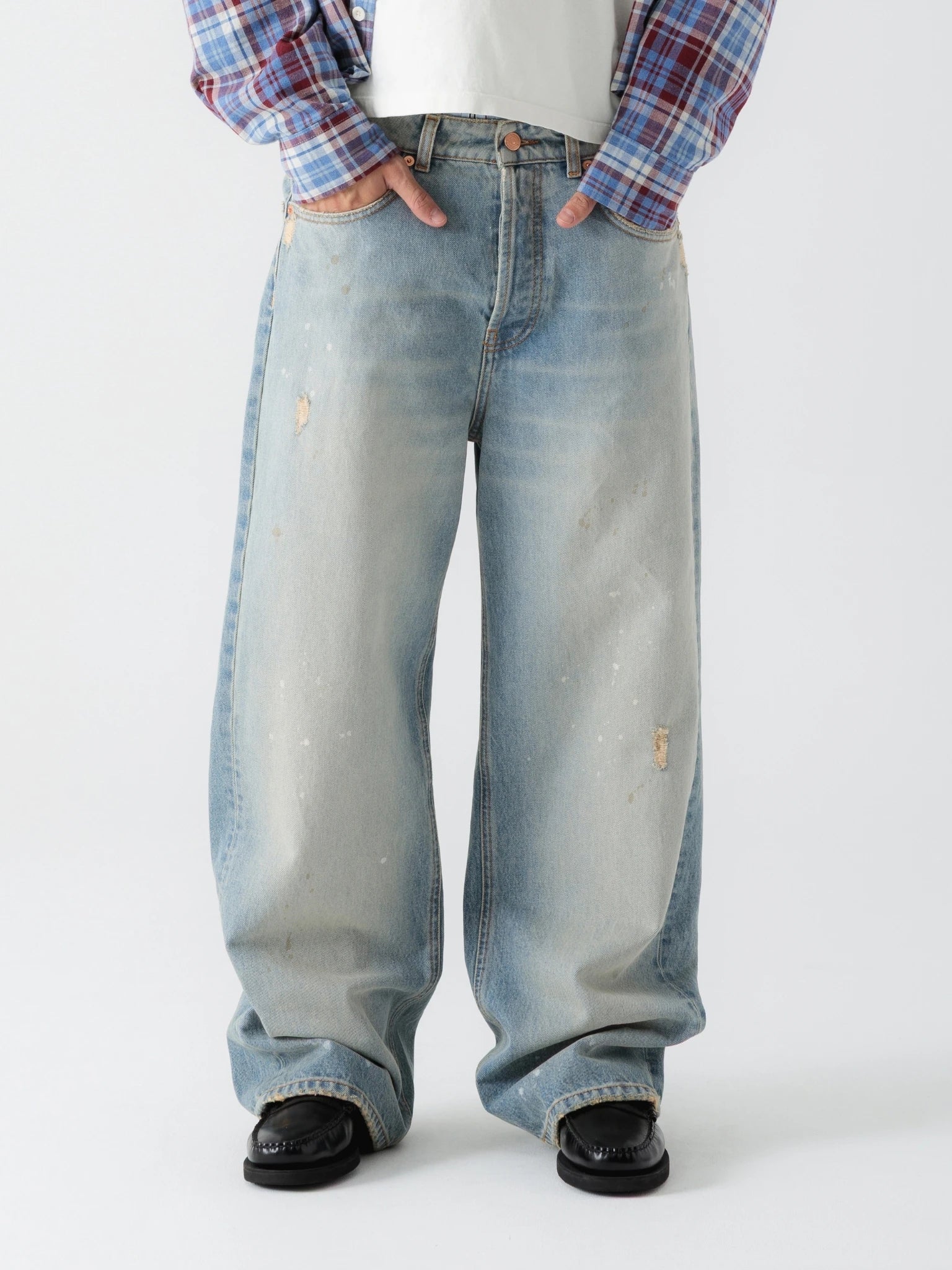 Stone Washed Blue Denim