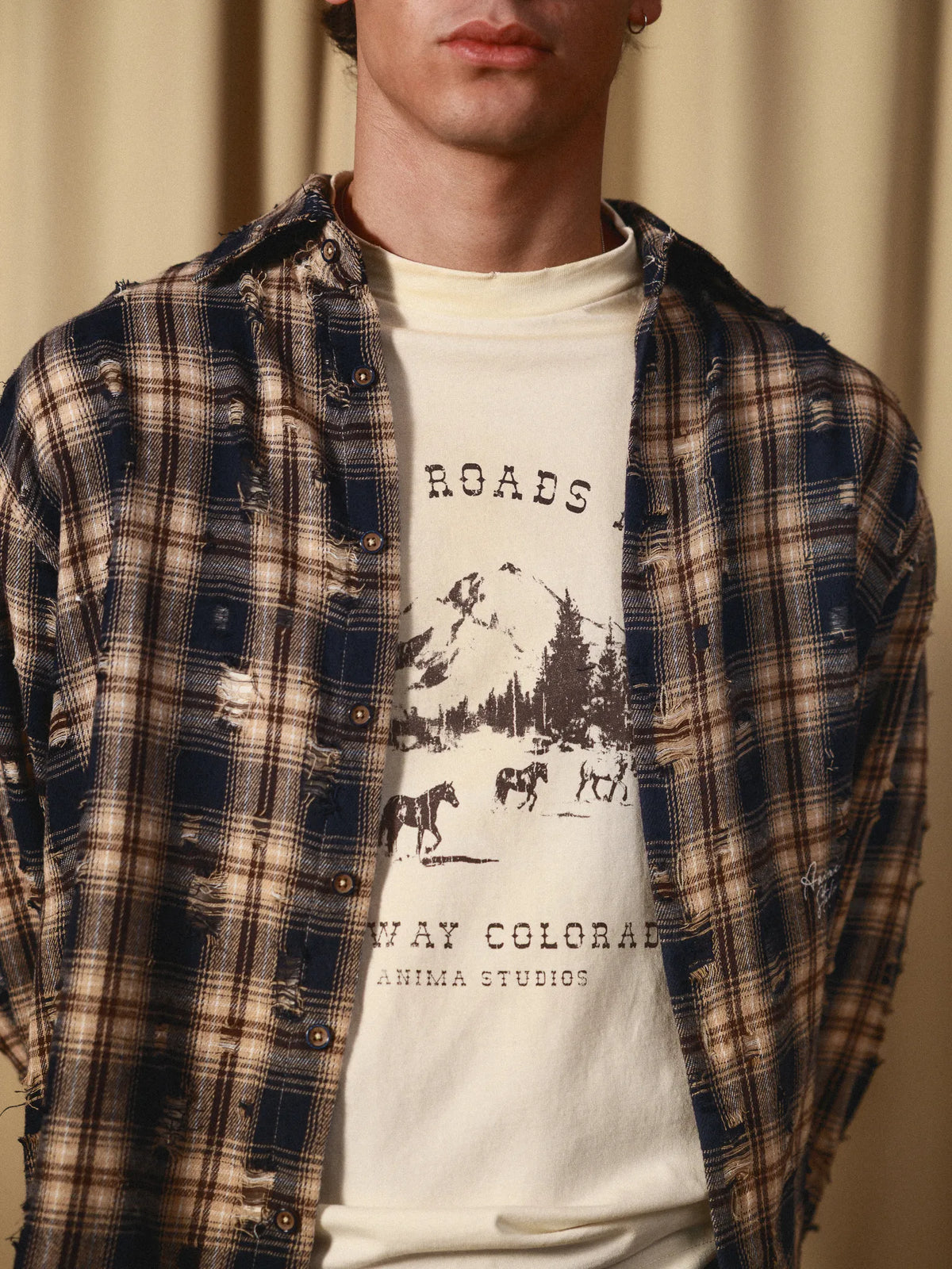Flannel Distressed Shirt