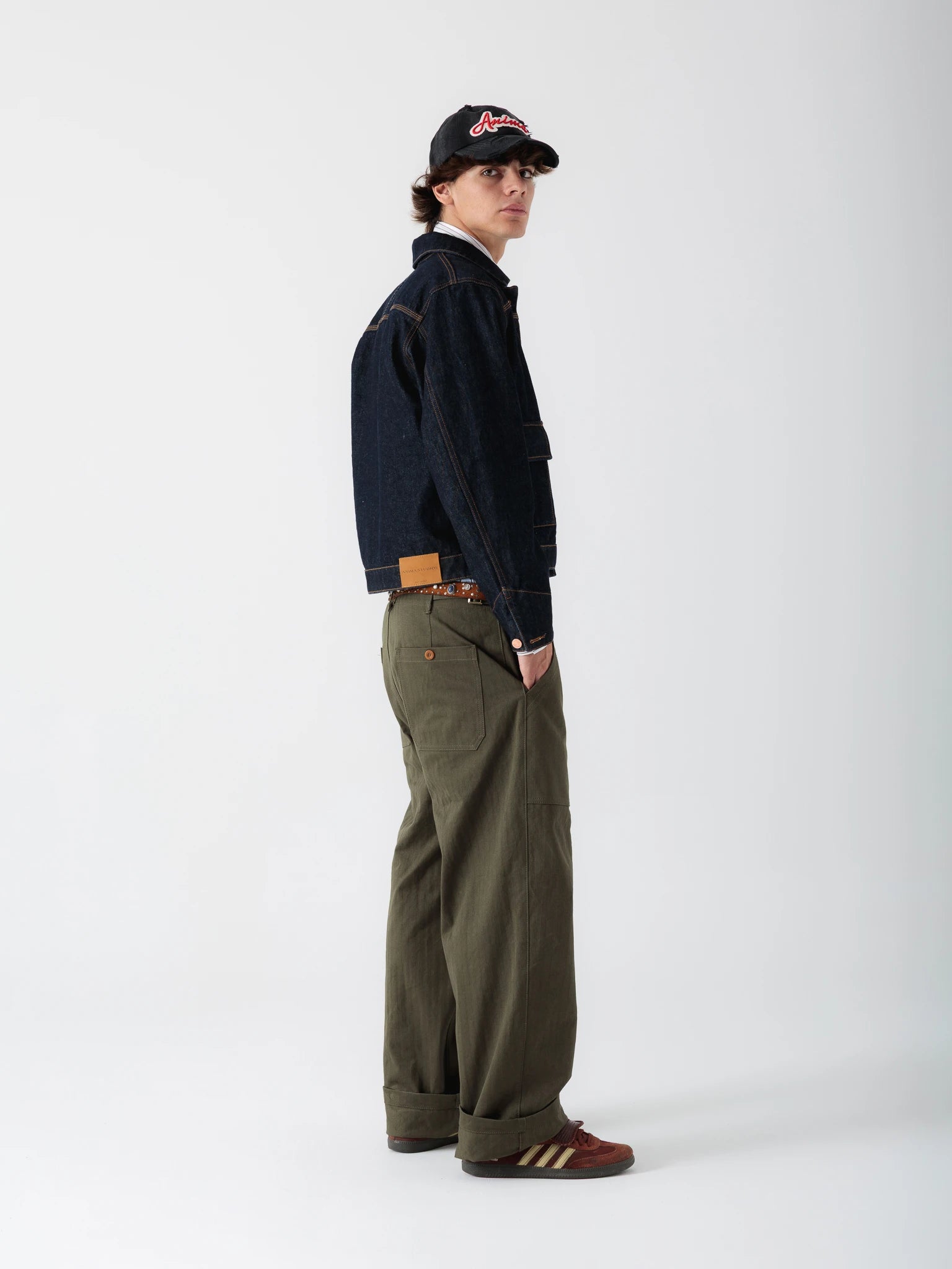 Raw Denim Cropped Trucker