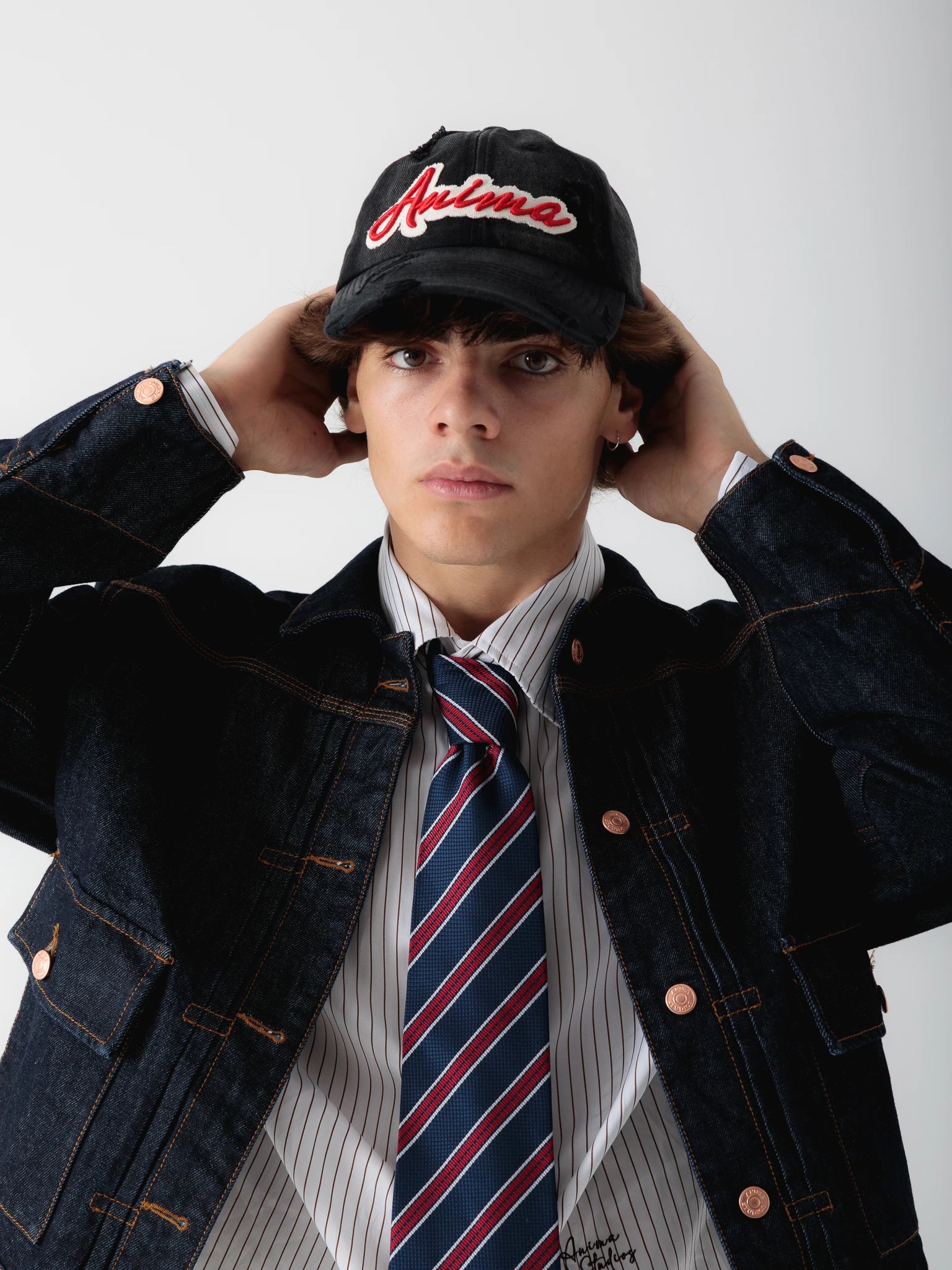 Raw Denim Cropped Trucker