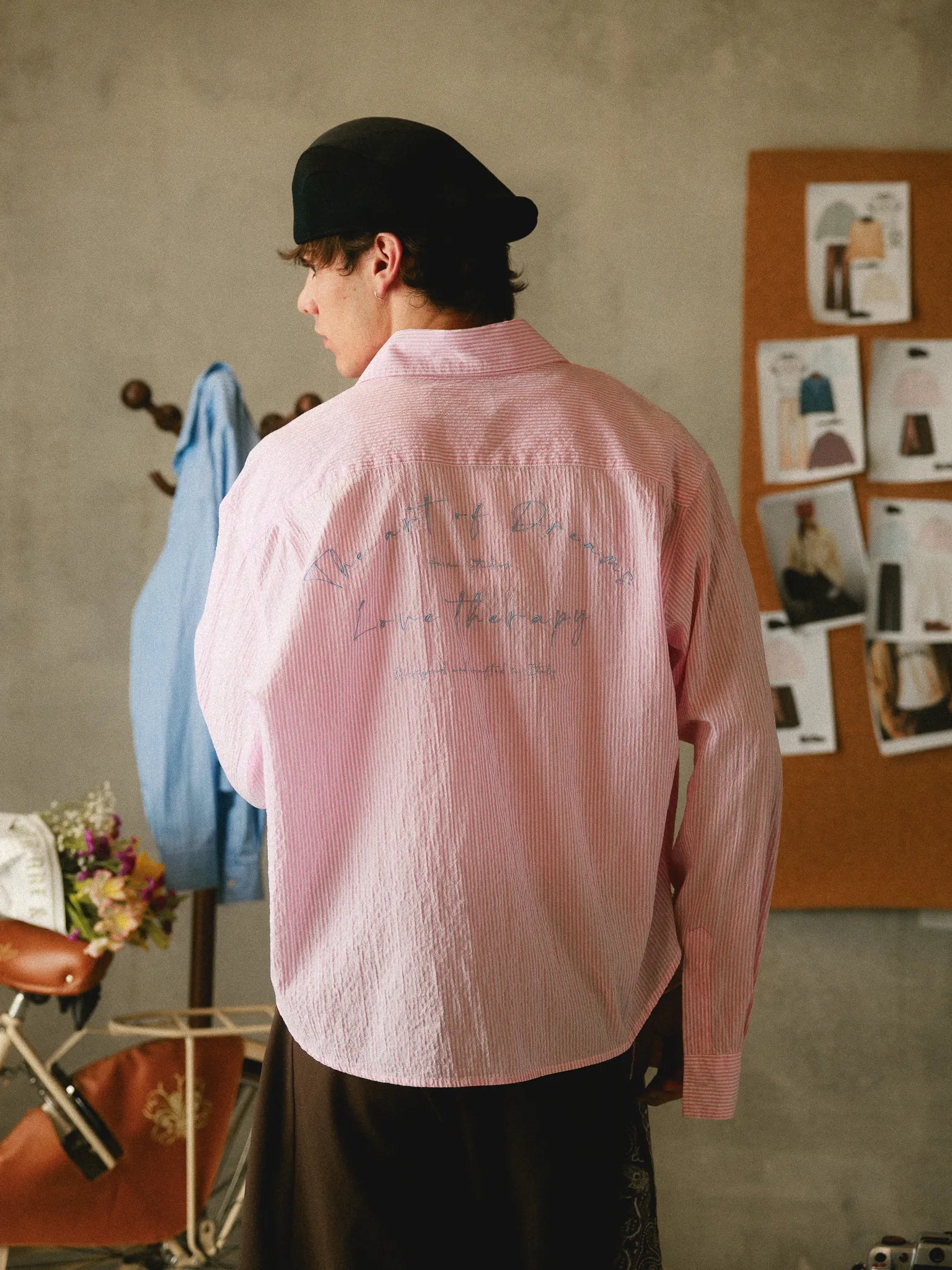 Striped Embroidered Shirt