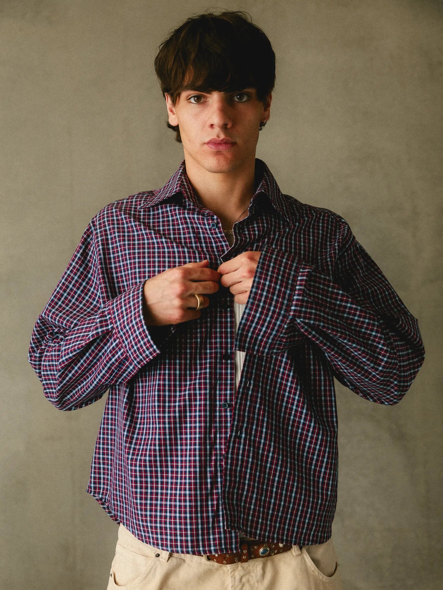 Red&Blue Check Shirt