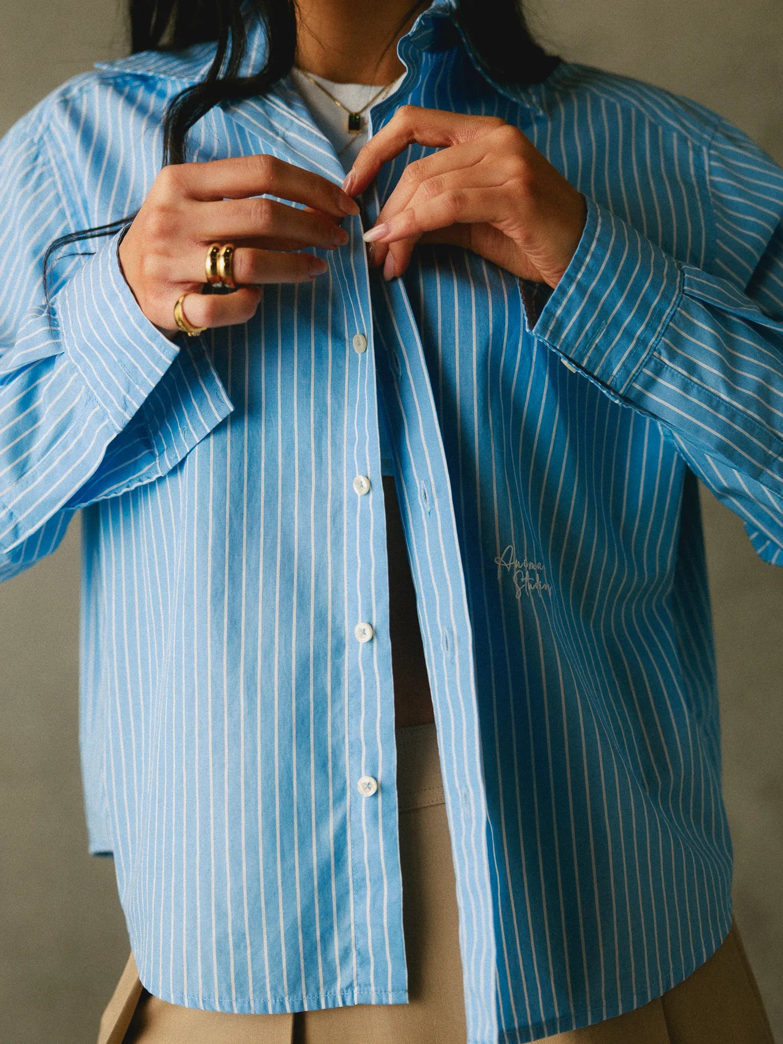 Wide-striped Shirt