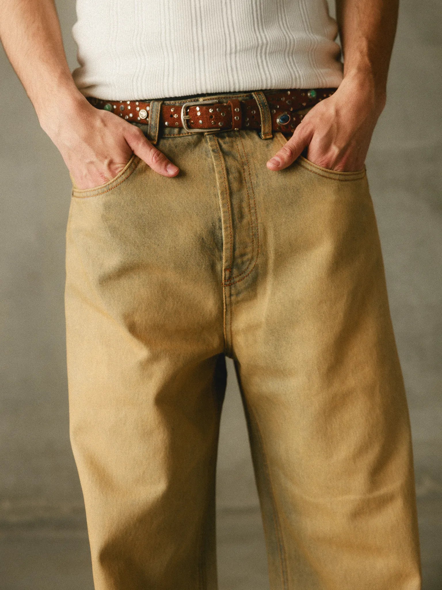 Sun-Dyed Baggy Denim