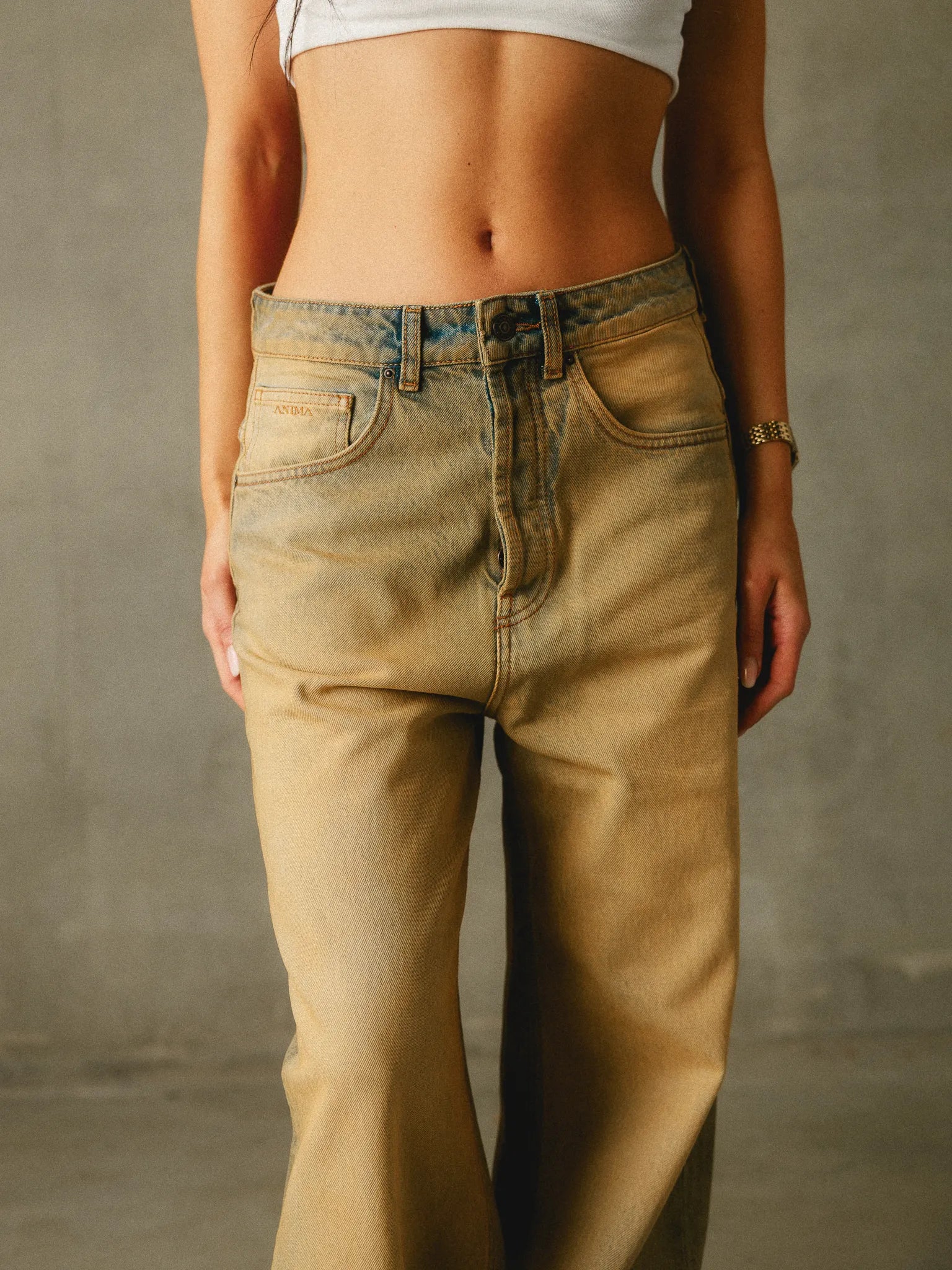 Sun-Dyed Baggy Denim