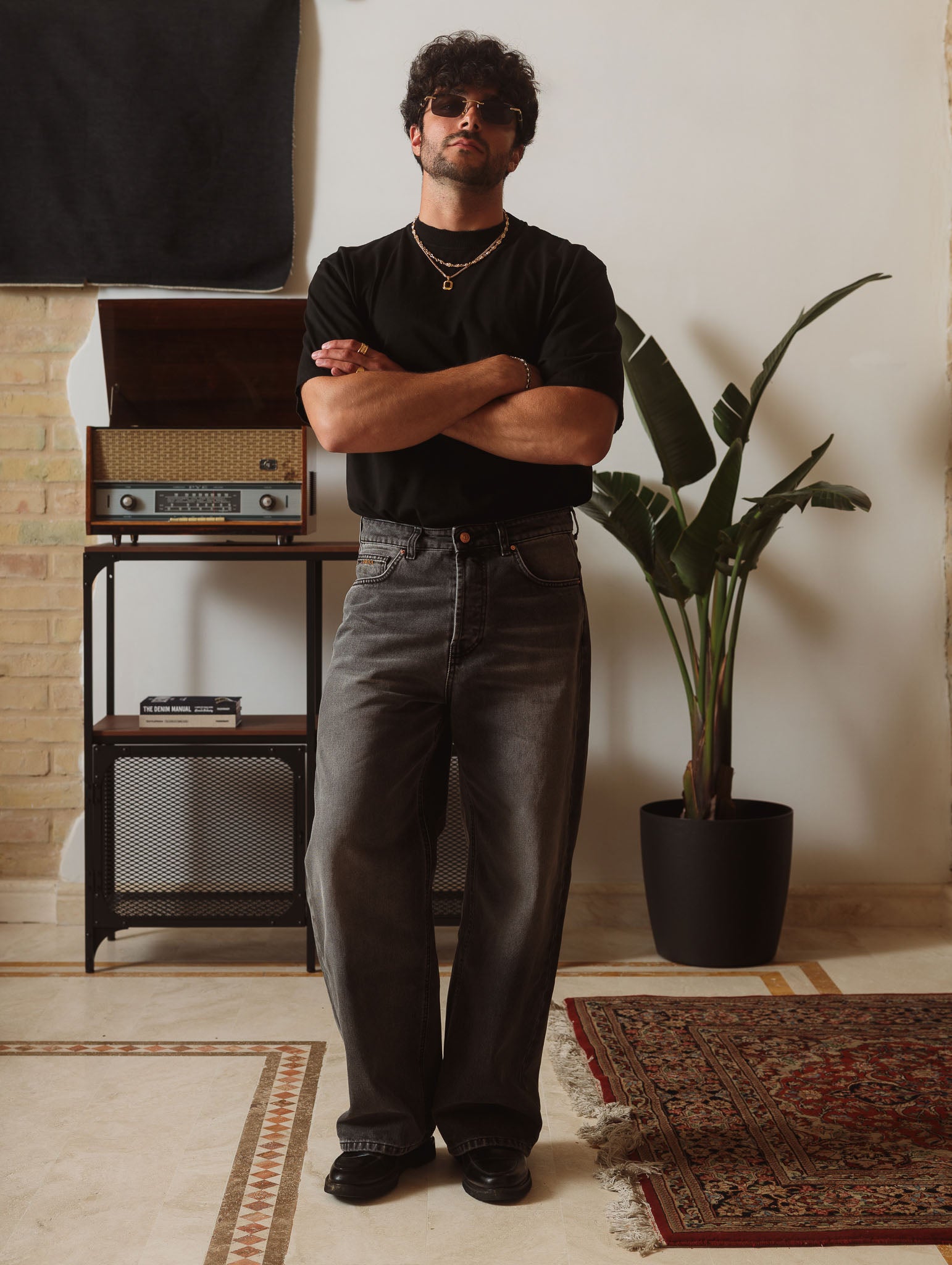 Smoked Baggy Fit Denim