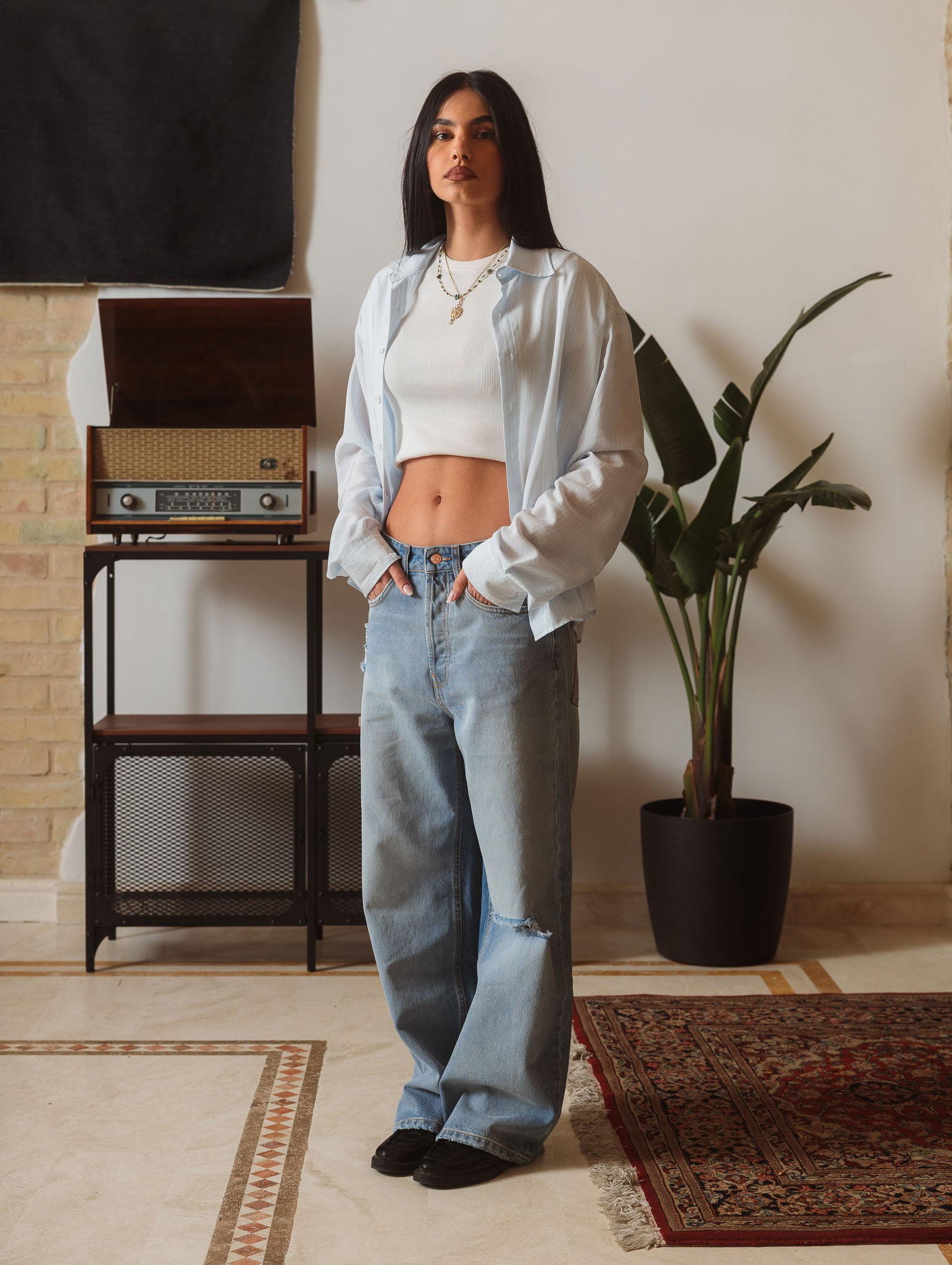 Bleach Light Blue Denim